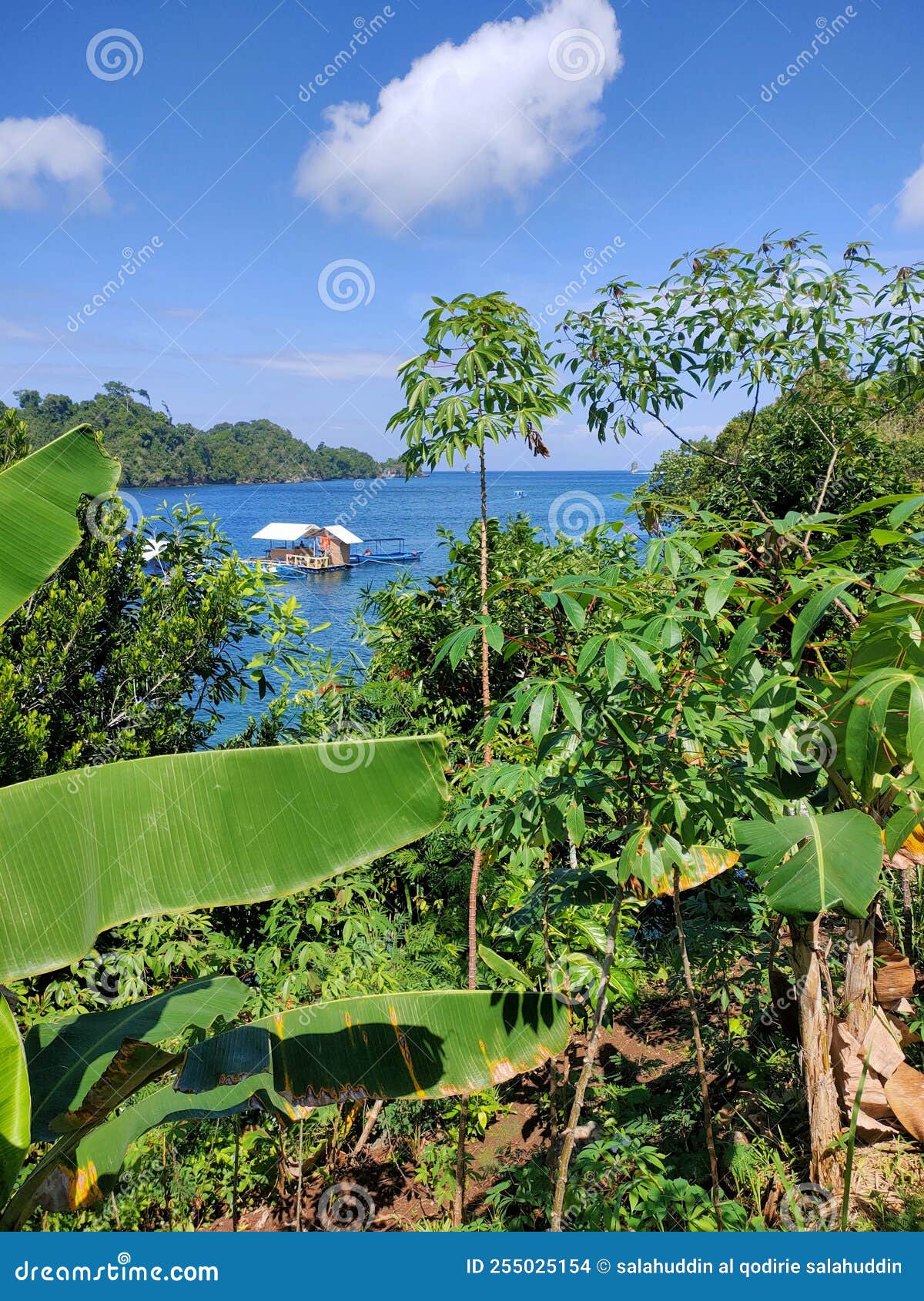 Blue Spring Beach is Beautifull Stock Photo Image of blue, java