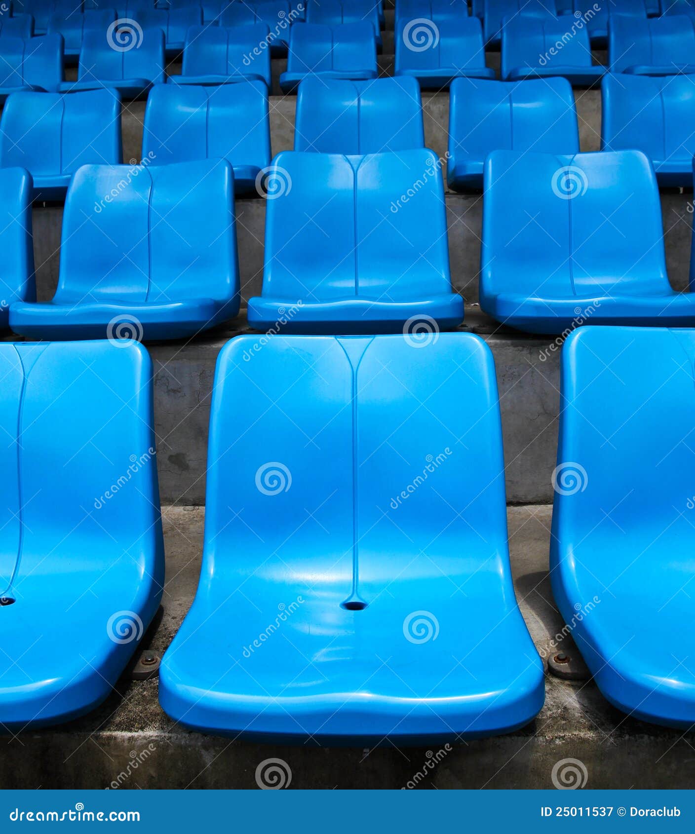 Blue stadium seats. stock image. Image of sitting, spectator 25011537