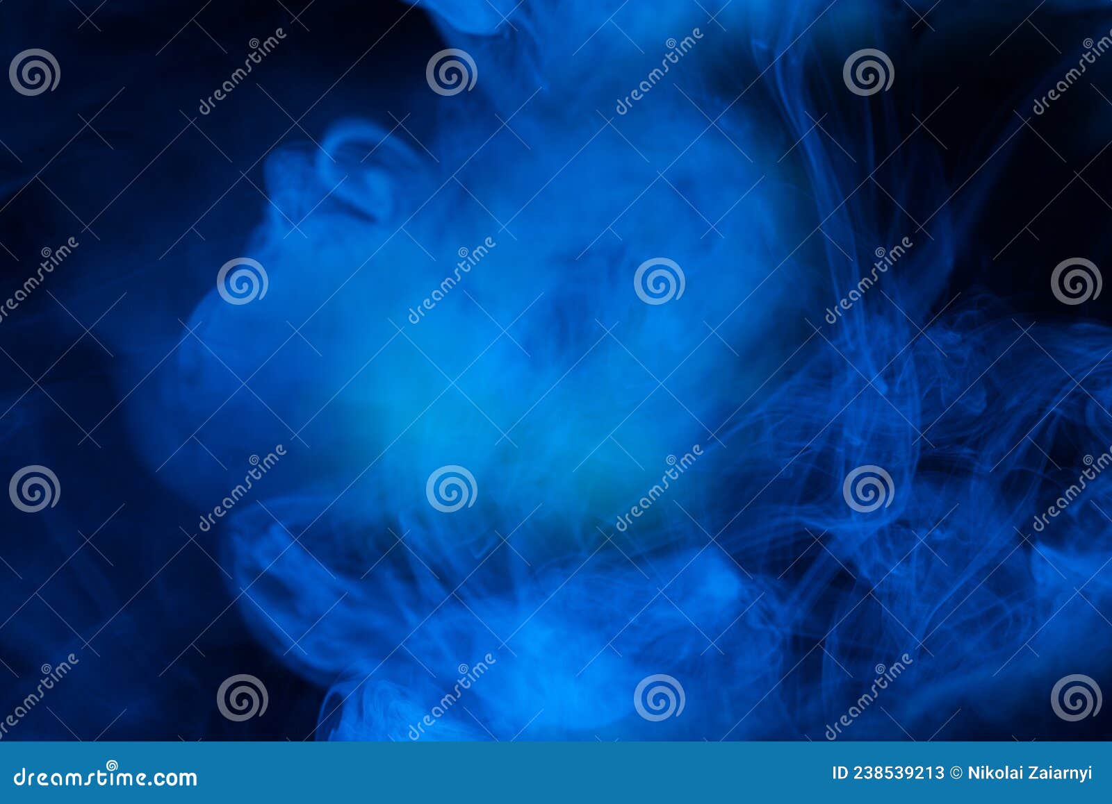 Blue Steam on a Black Background Stock Image Image of mist, smoke