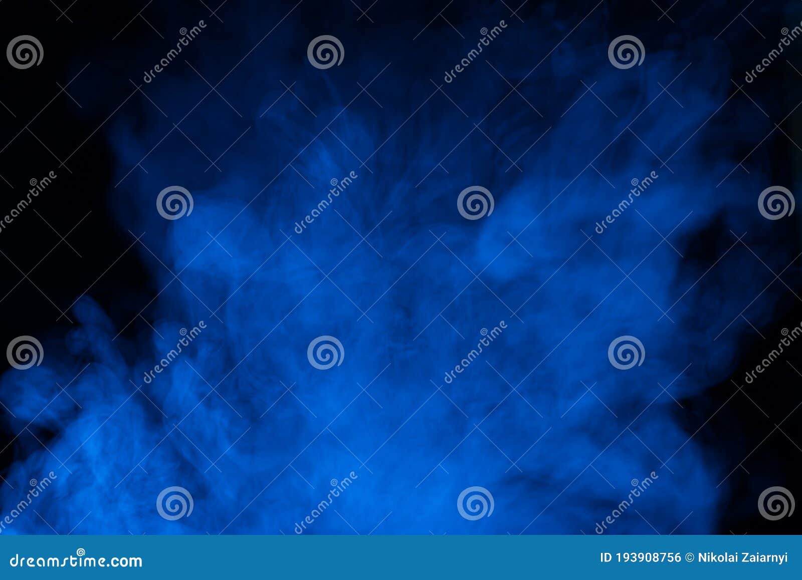 Blue Steam on a Black Background Stock Photo Image of magic, stream