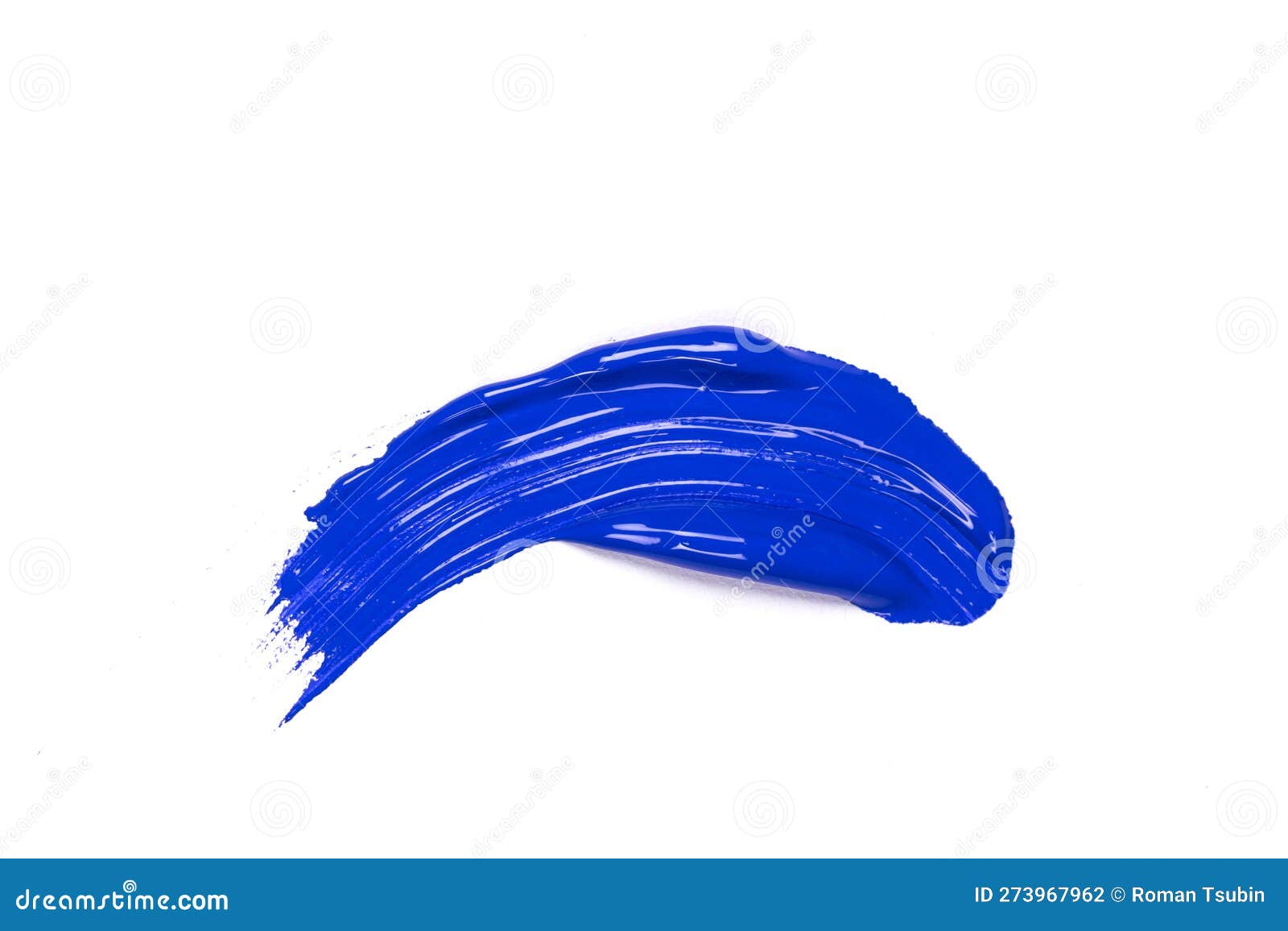 Blue Stroke of the Paint Brush Stock Photo Image of creativity, color