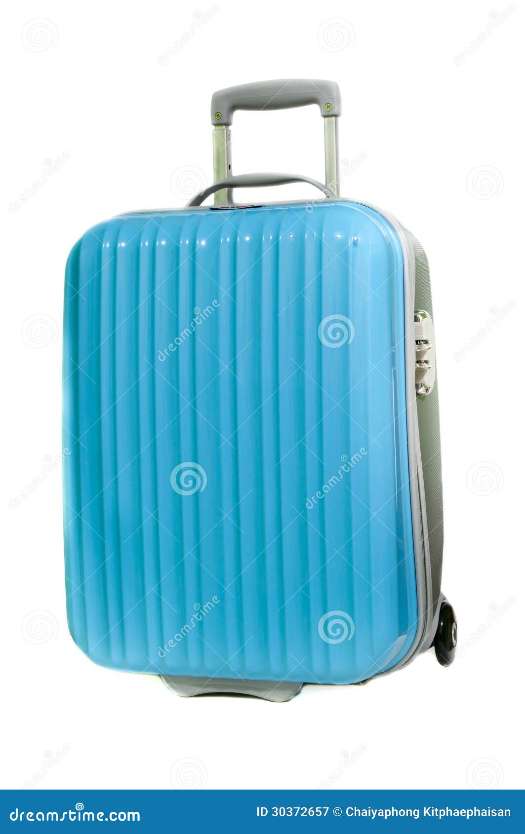 Blue Suitcase stock image. Image of color, case, baggage 30372657