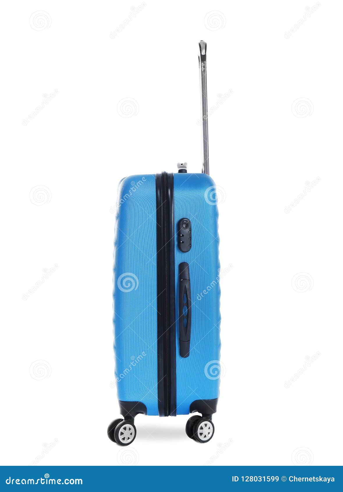 Blue Suitcase for Travelling Stock Image Image of holiday, travel