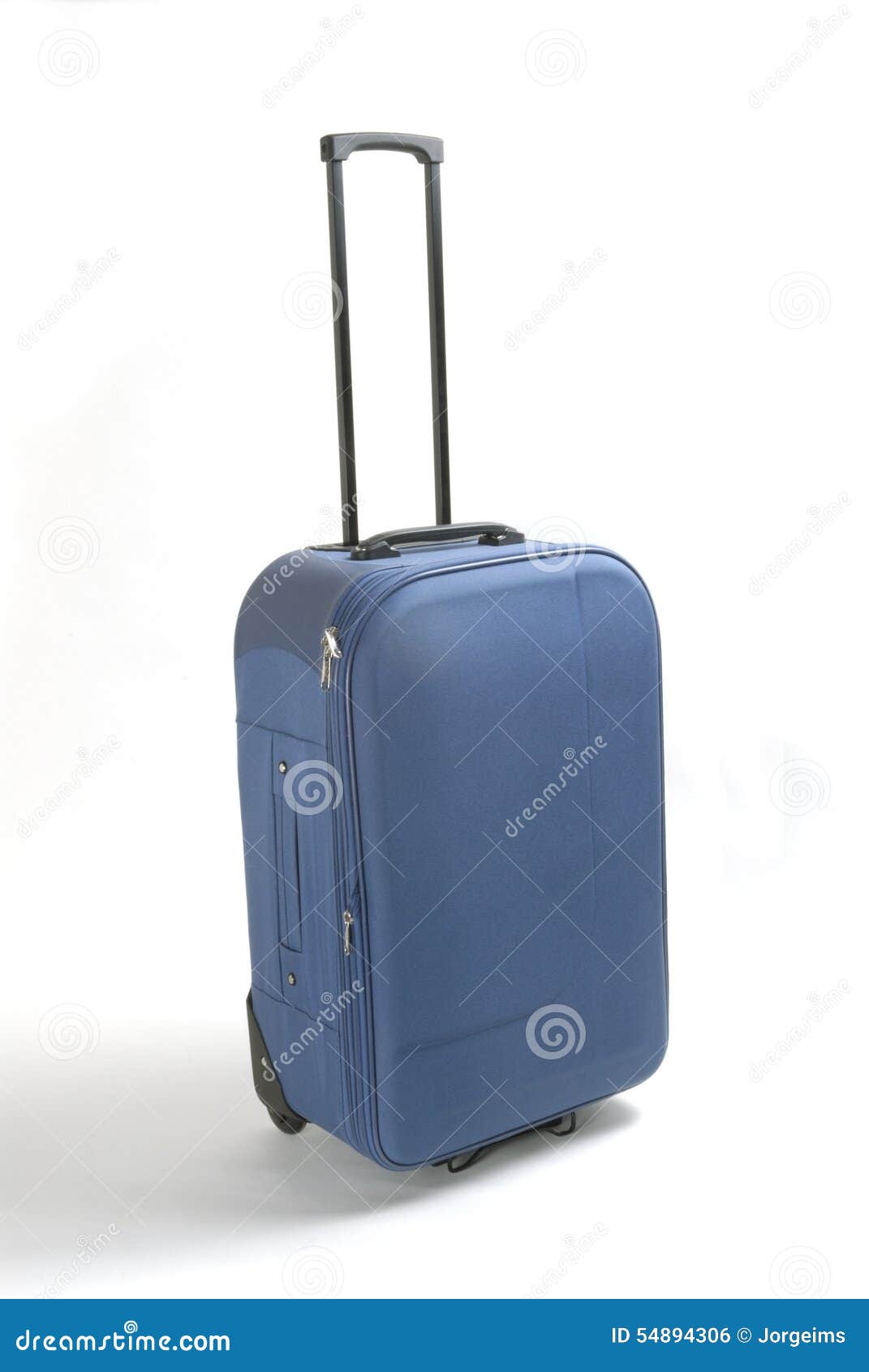 Blue Suitcase stock photo. Image of travel, background - 54894306