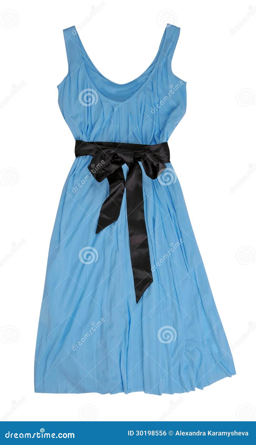 Blue sundress stock photo. Image of casual, classic, clothes - 30198556