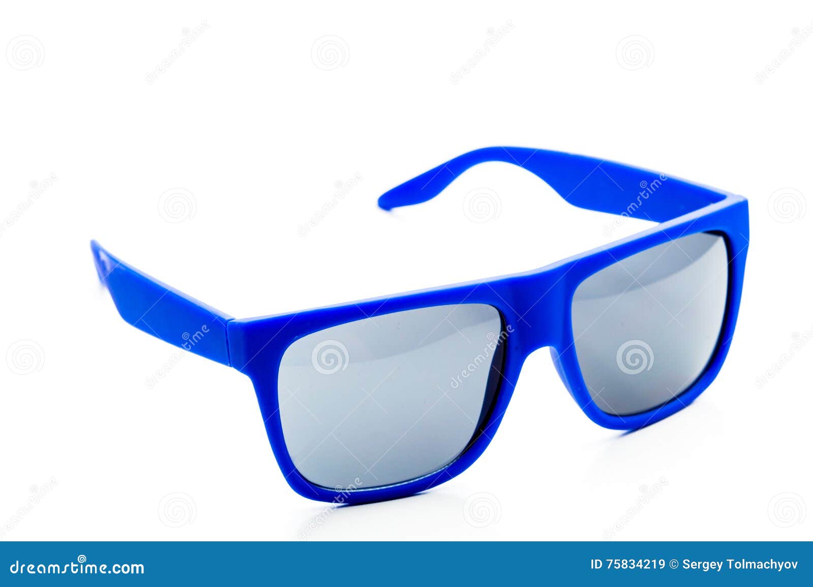 Blue sunglasses stock image. Image of glasses, modern 75834219