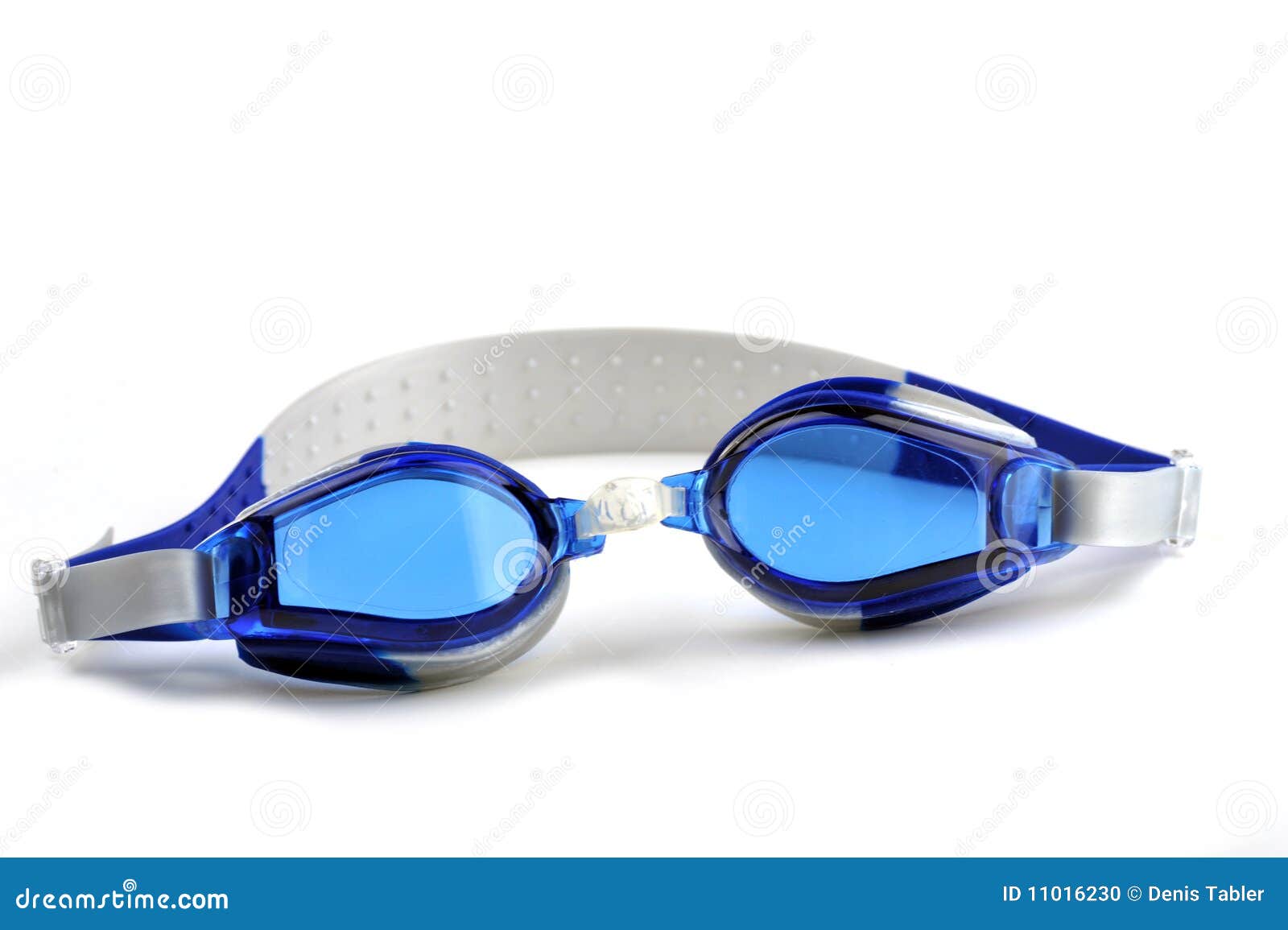 Blue swim goggles stock photo. Image of protective, heat 11016230
