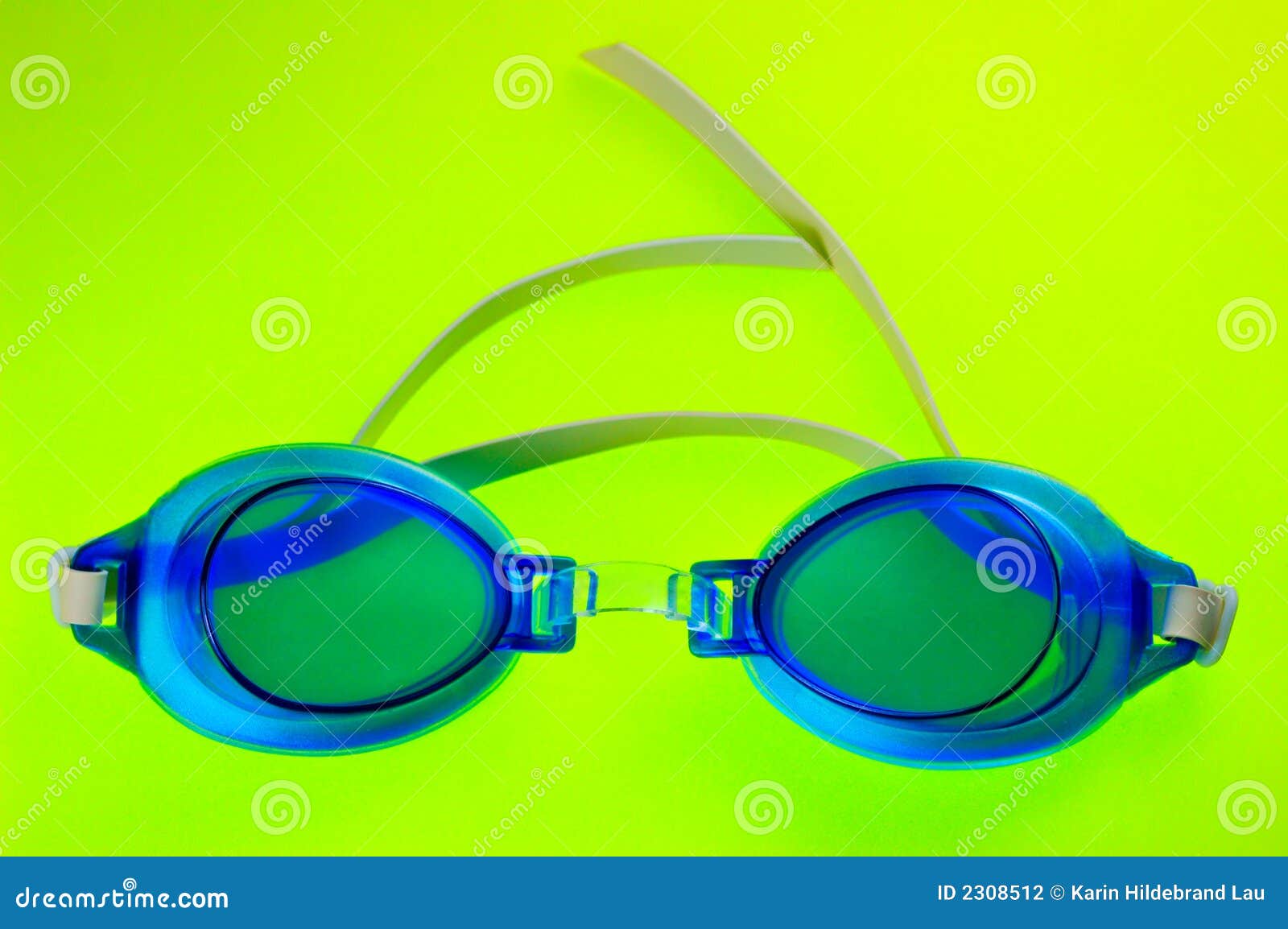 Blue Swimming Goggles stock photo. Image of plastic, eyewear 2308512