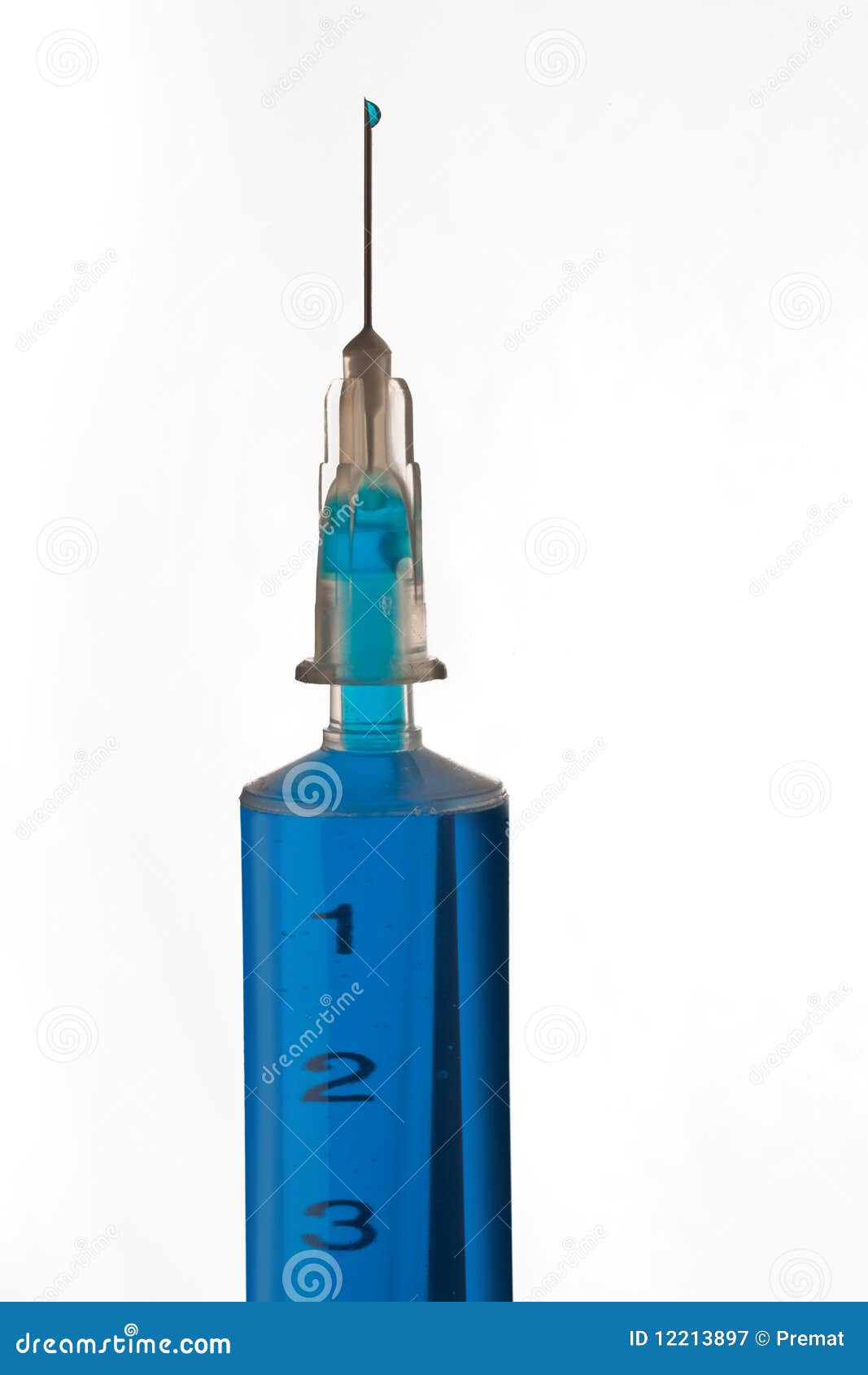 Blue syringe stock image. Image of closeup, biotechnology 12213897
