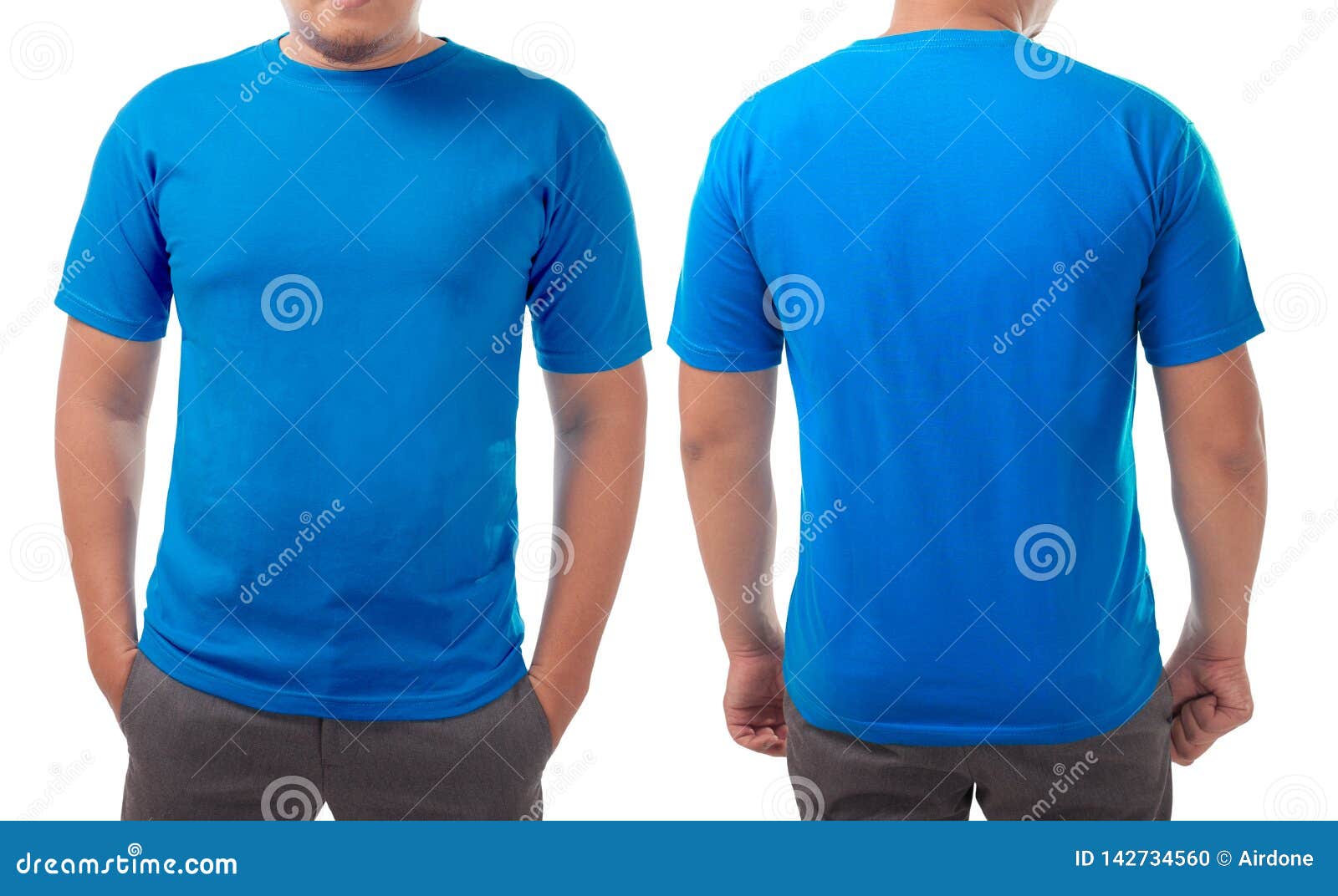 Blue Shirt Design Template stock photo. Image of sleeve - 142734560