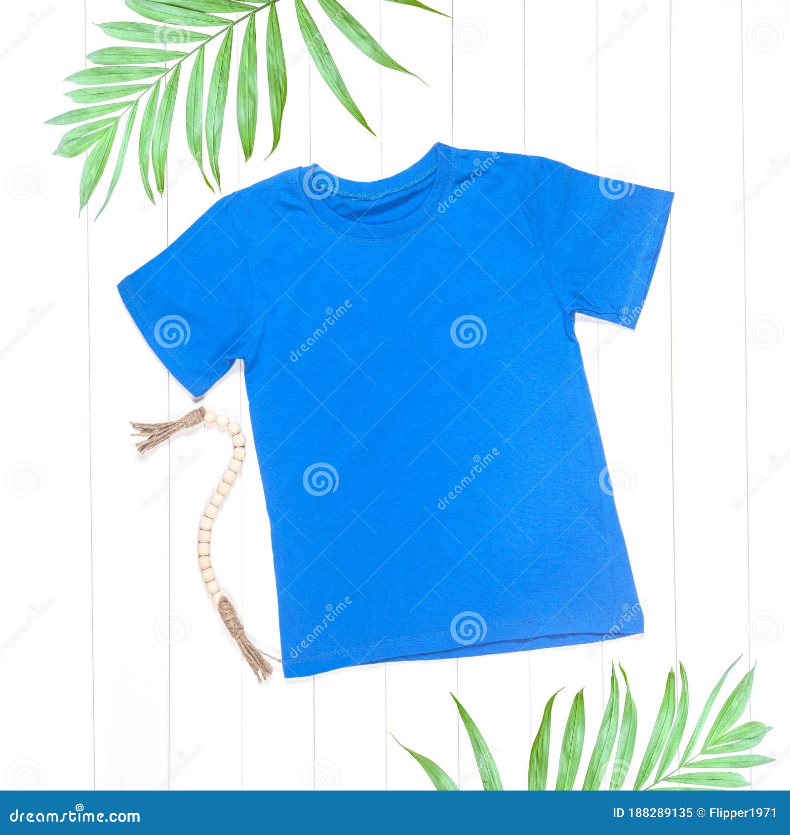 Download Blue T-shirt Mockup On White Background Stock Image ...