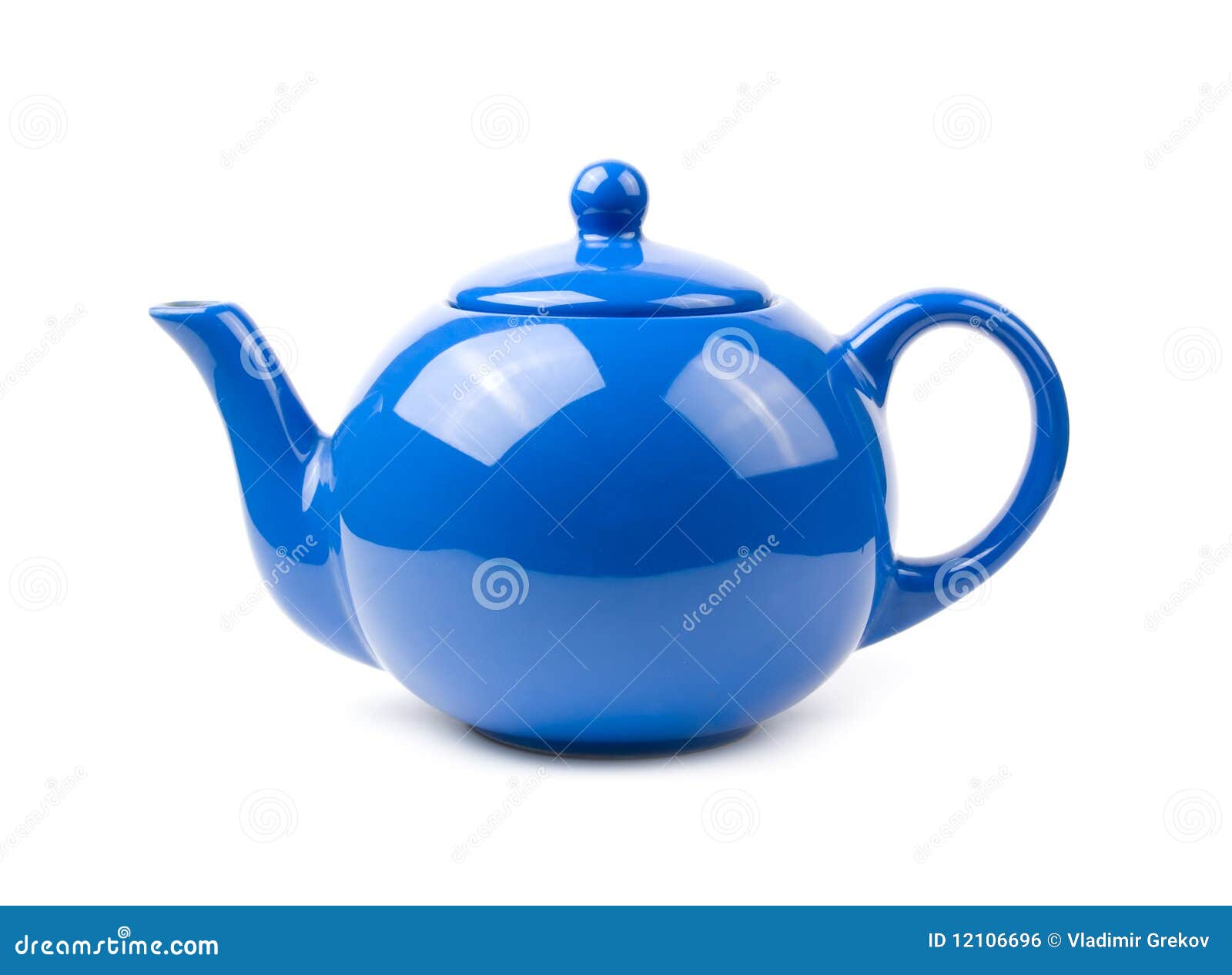 Blue teapot stock photo. Image of shiny, decoration, dishware 12106696