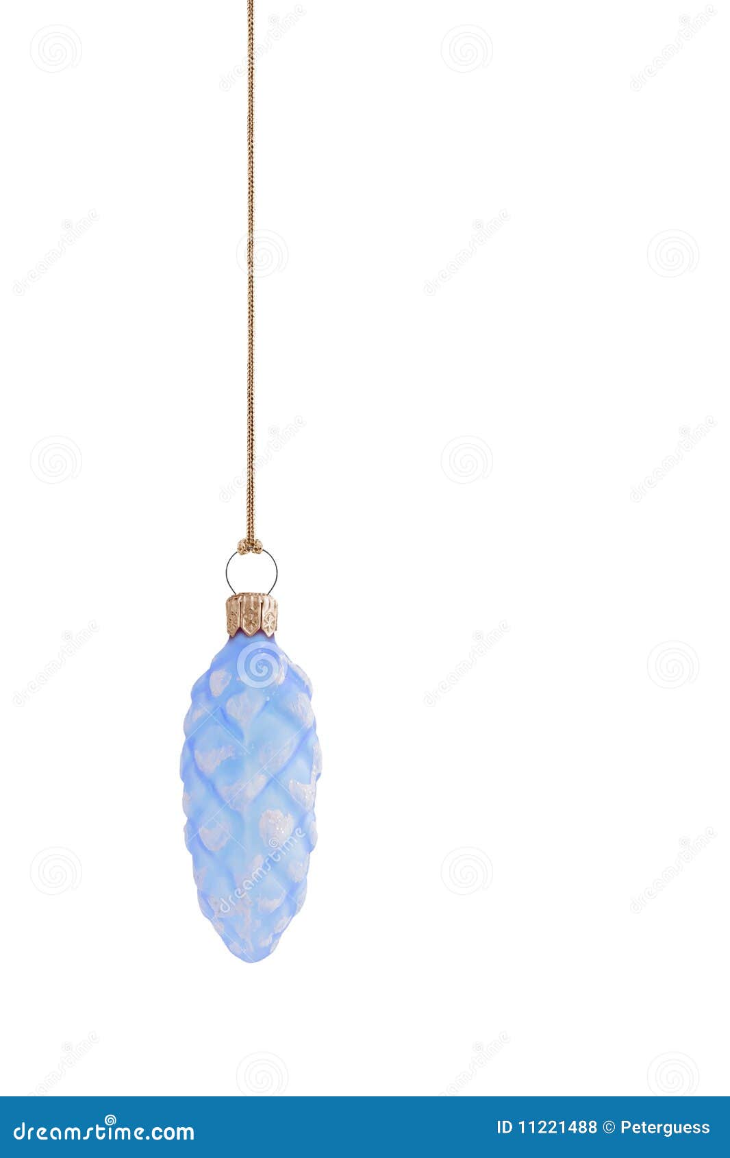Blue Teardrop Christmas Bauble 1 Stock Photo Image of december