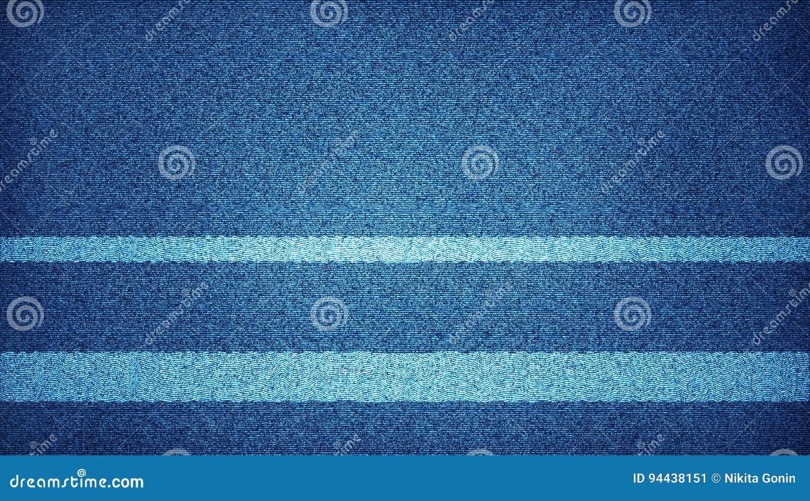 Blue Television Screen with Static Noise Stock Illustration Illustration of flickering, blue