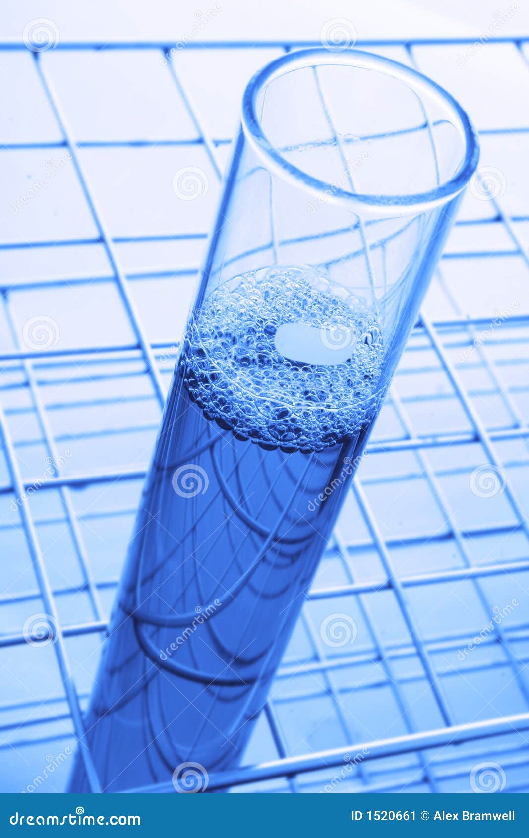Blue Test Tube stock image. Image of modified, label, test 1520661