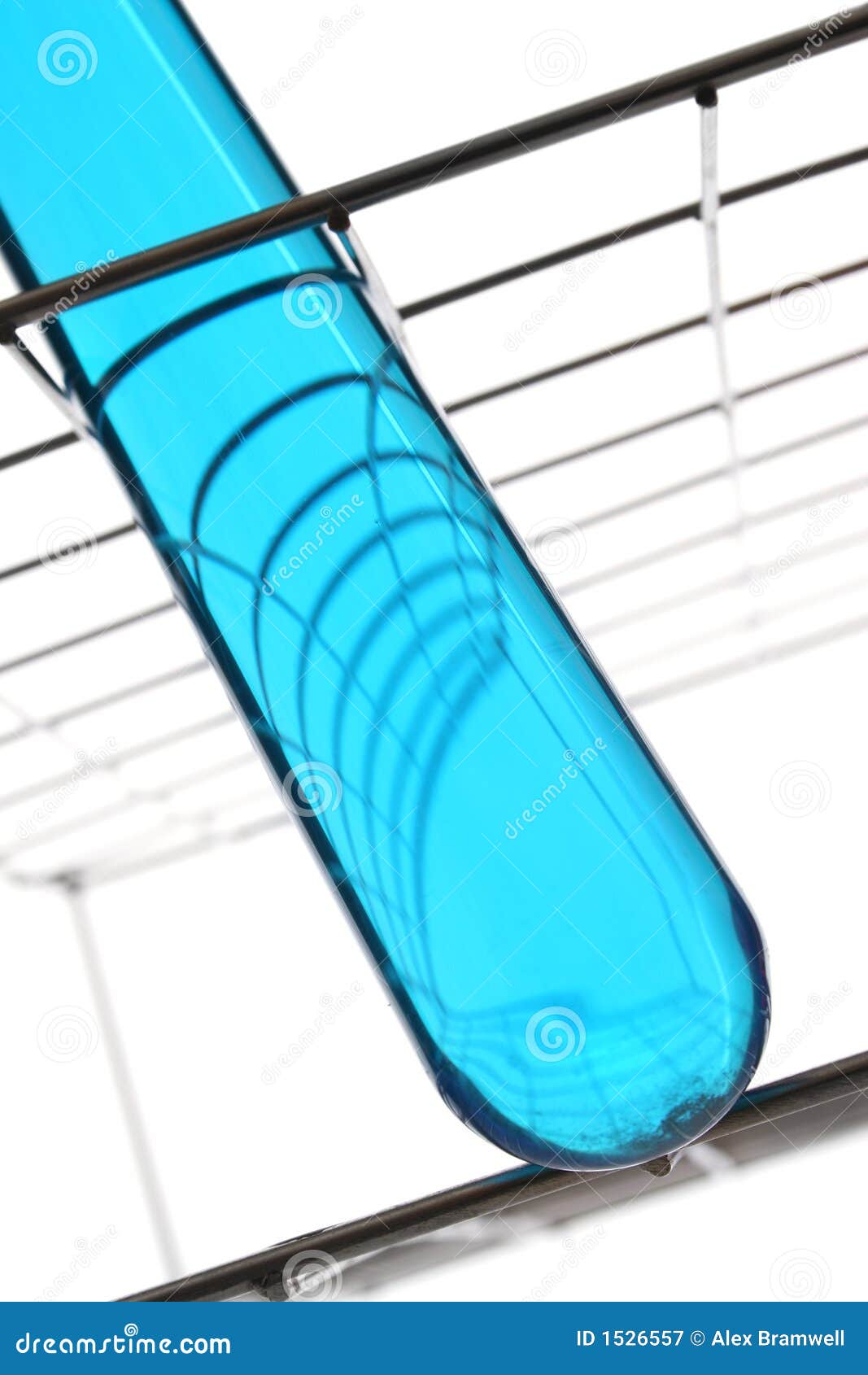 Blue Test Tube stock image. Image of modified, science 1526557
