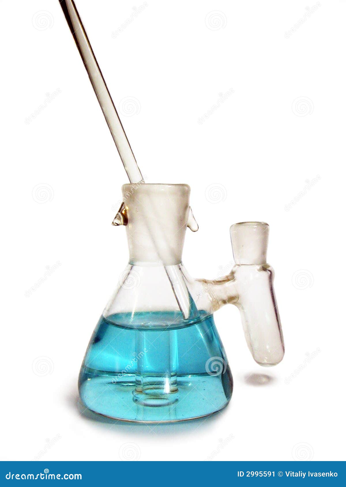 Blue testtube stock image. Image of chemistry, liquid 2995591