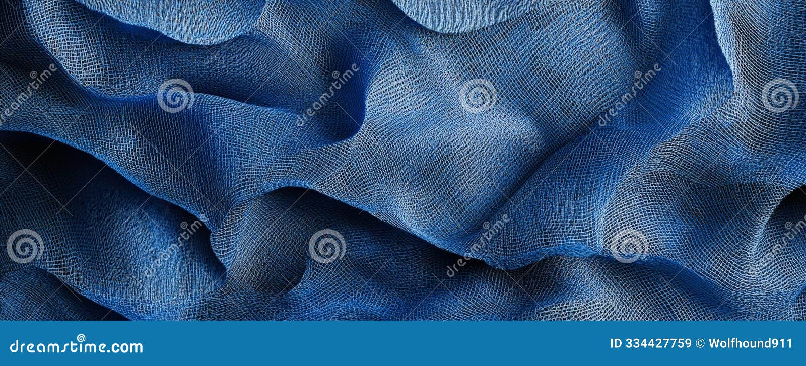 a blue textured surface with a delicate, mesh-like pattern, resembling finely woven threads,