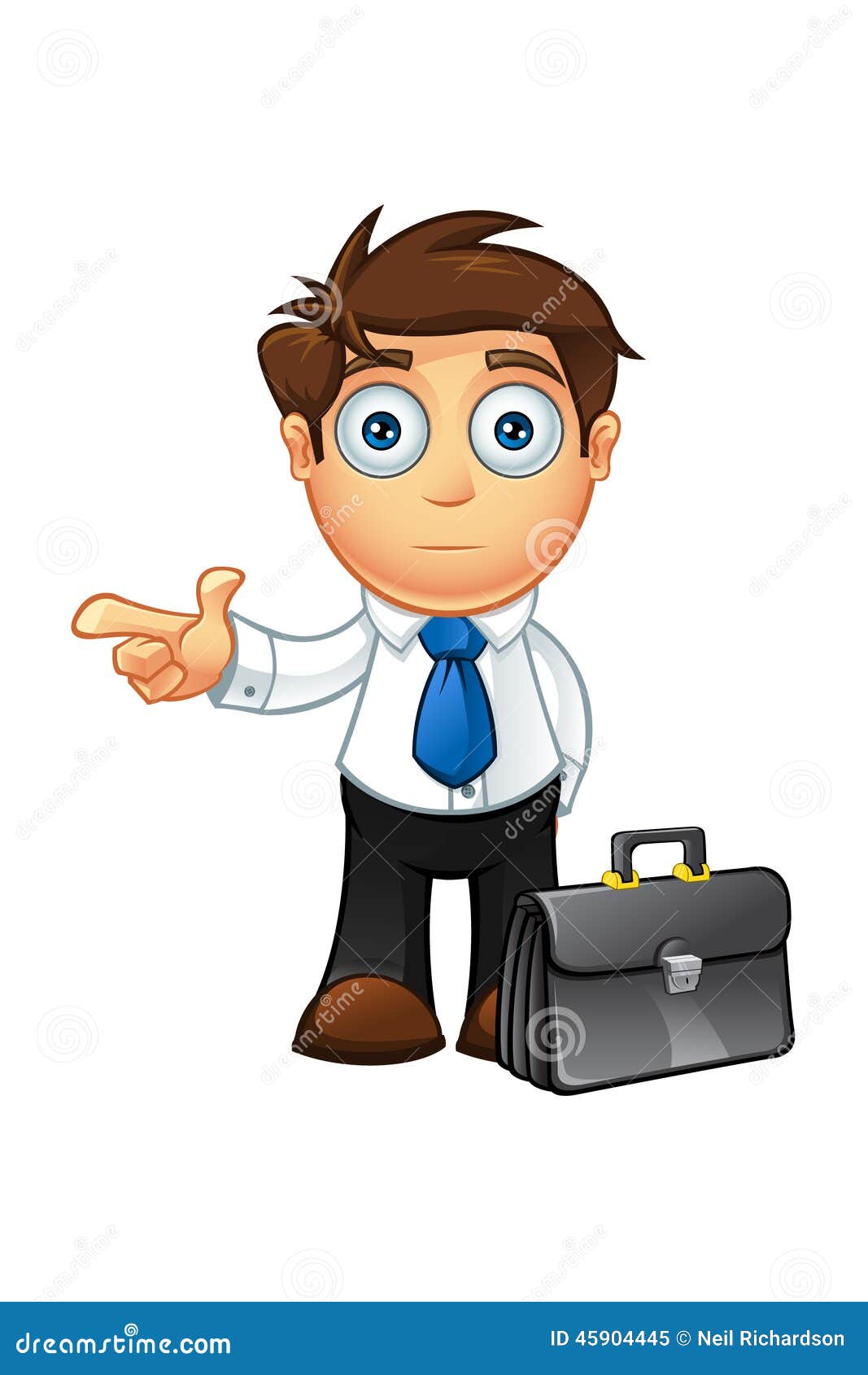 Download Blue Tie Business Man Character Stock Vector ...