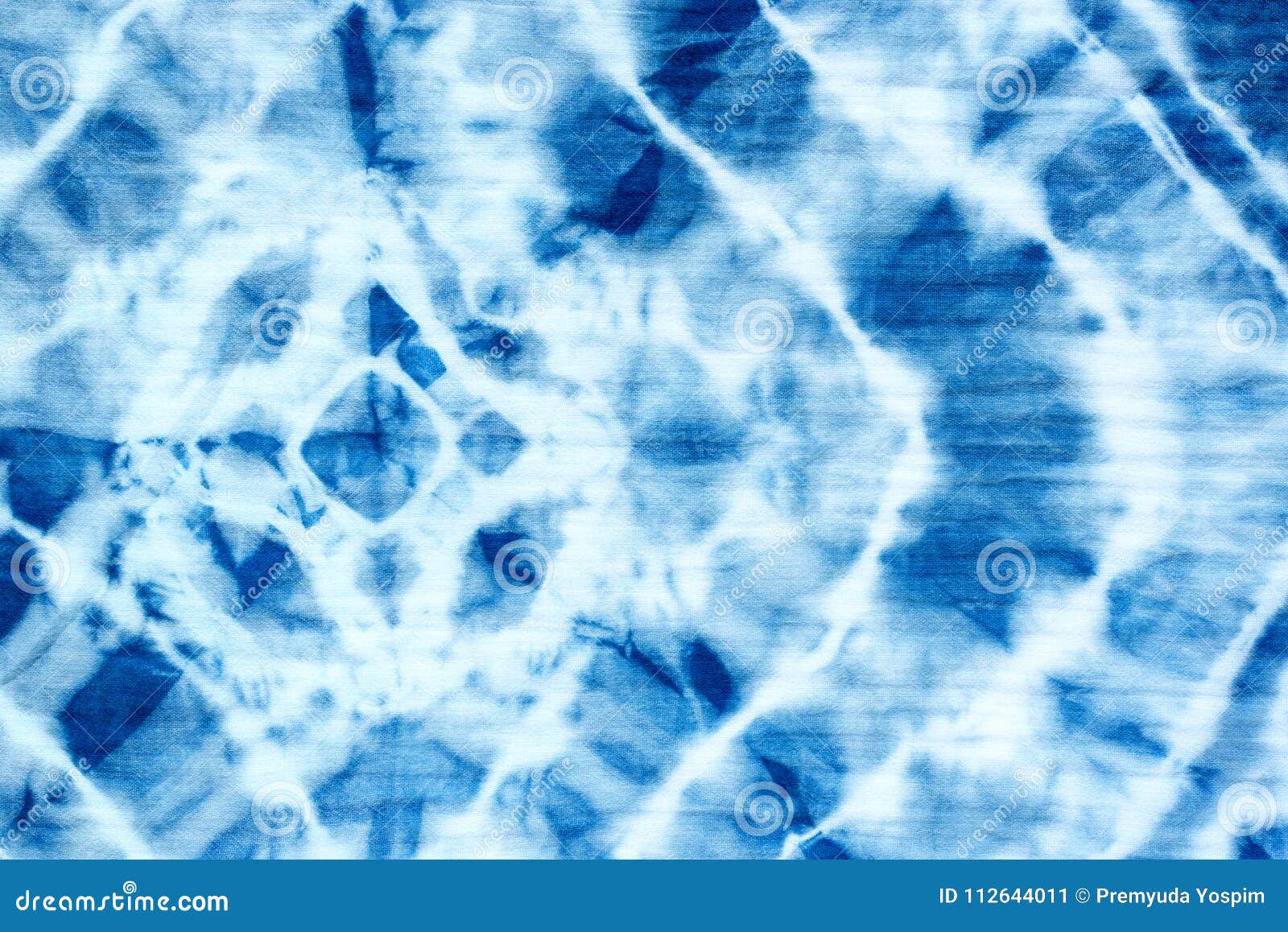 blue tie dye pattern abstact background.