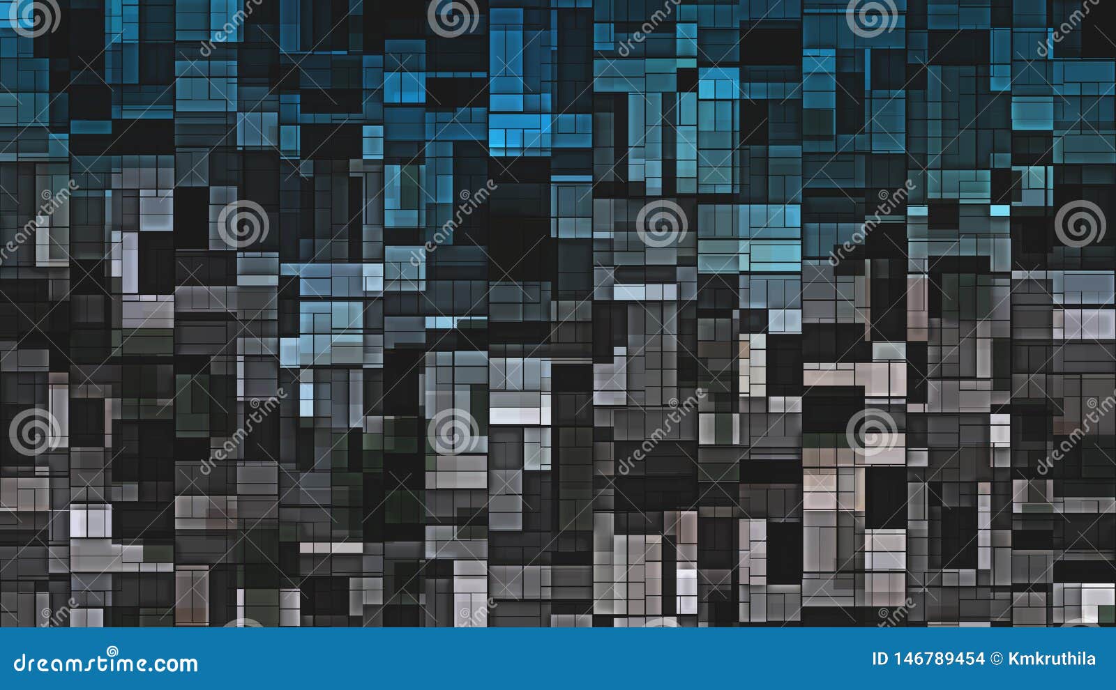 Blue Tile Pattern Background Beautiful Elegant Illustration Graphic Art