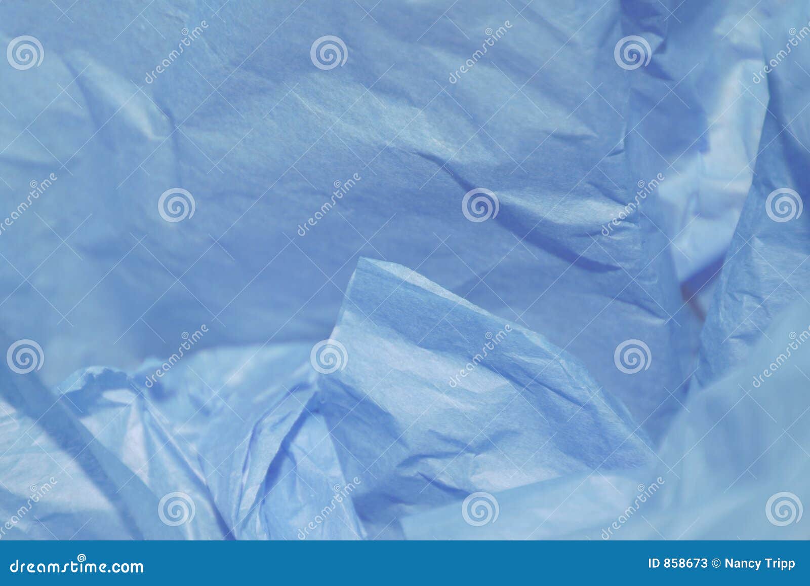Blue Tissue Paper stock image. Image of gift, decoration 858673
