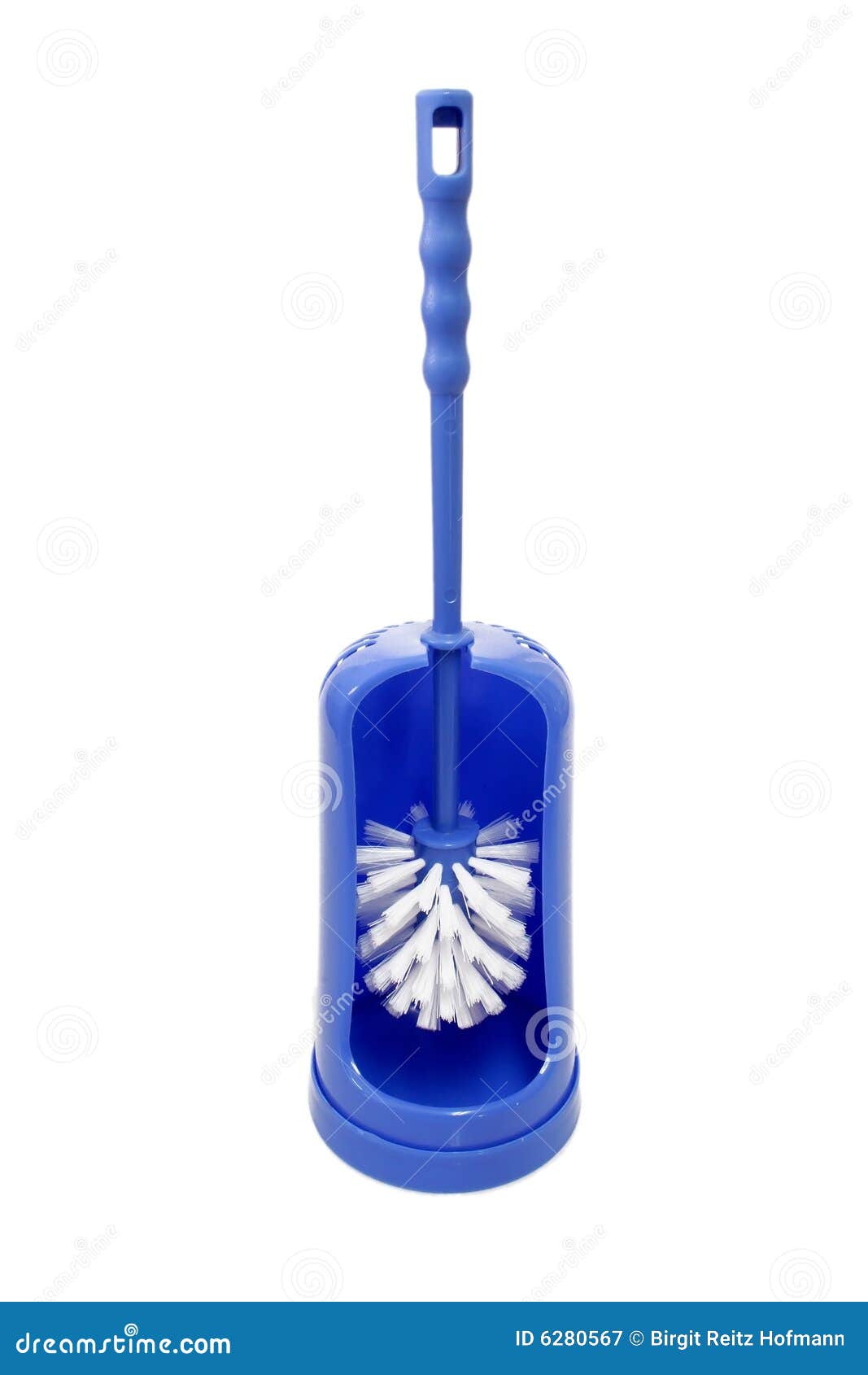 Blue toilet brush stock image. Image of hygiene, simple 6280567