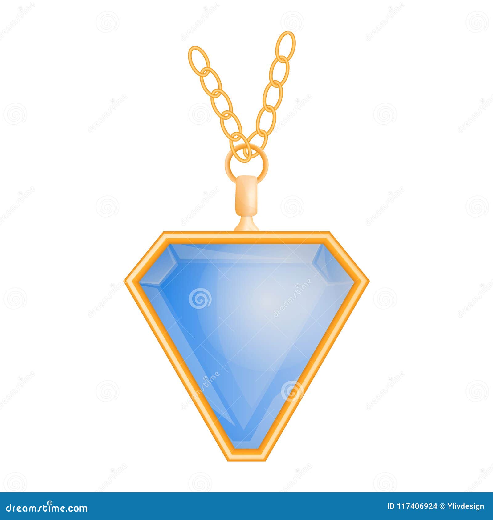 Download Blue Topaz Pendant Mockup, Realistic Style Stock Vector - Illustration of design, earrings ...