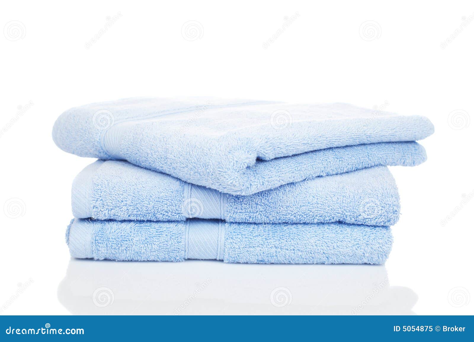 Blue towels stock image. Image of colorful, shower, soft 5054875