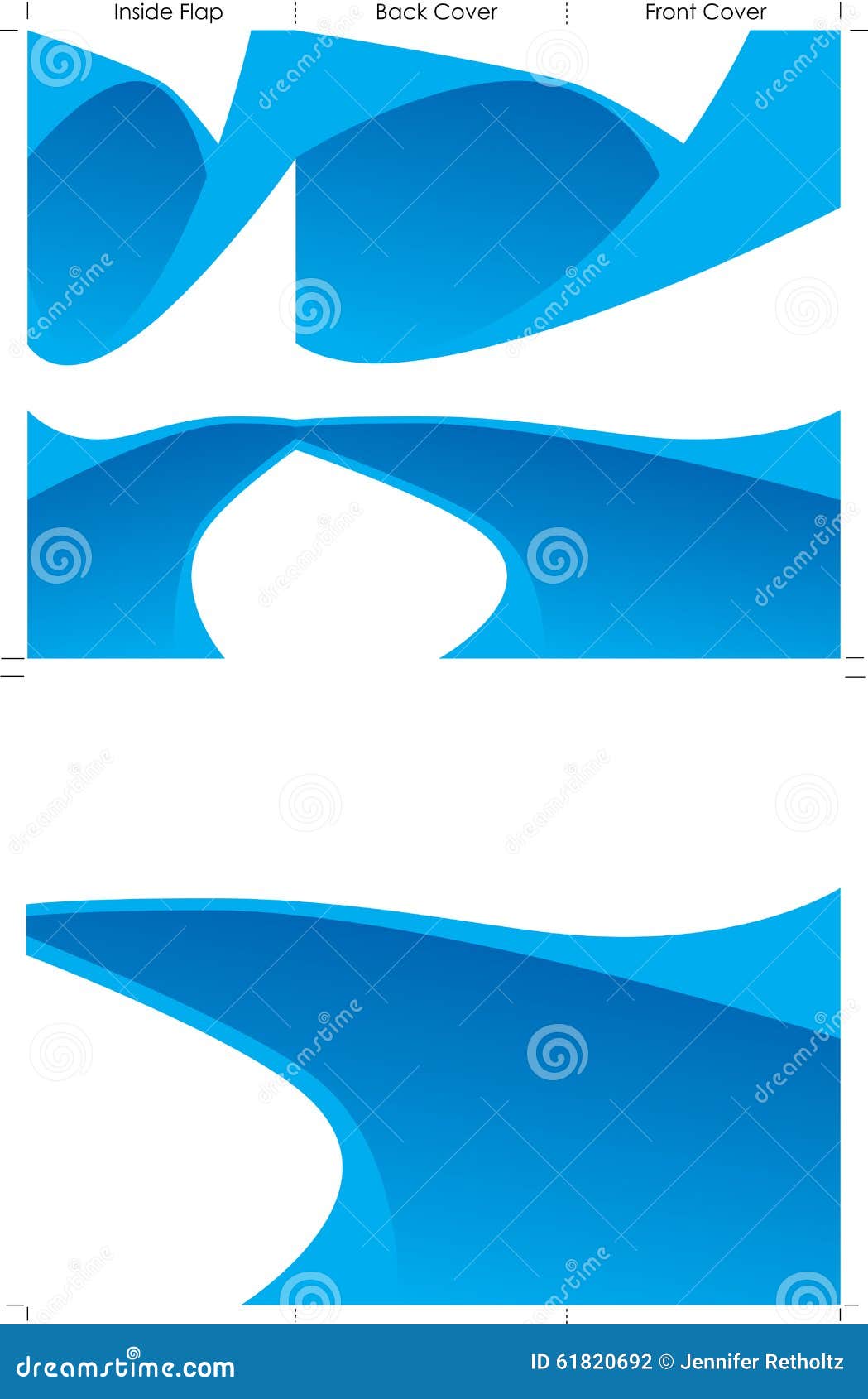 blue trifold
