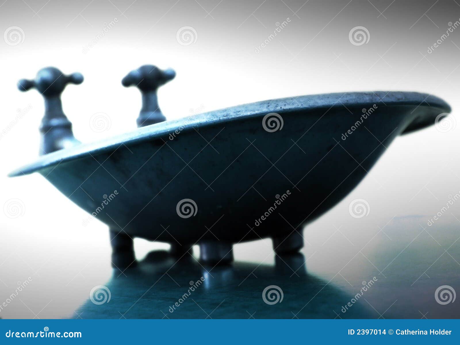 Blue Tub stock photo. Image of reflection, taps, metal 2397014