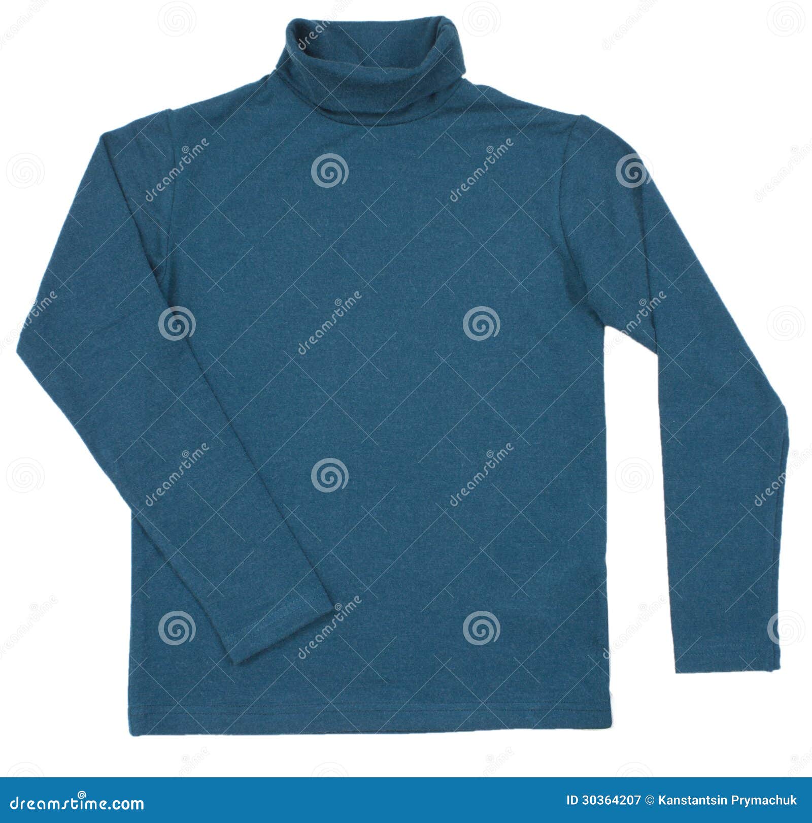 Blue turtleneck. stock image. Image of jumper, jacket - 30364207