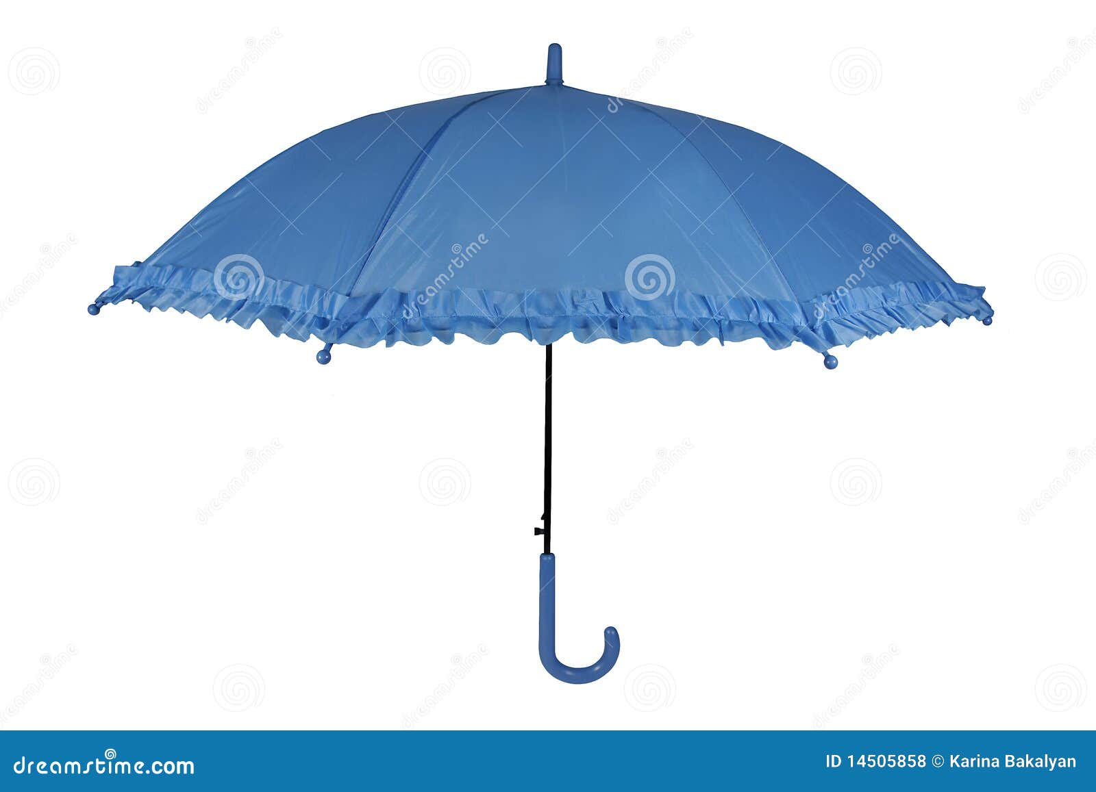Blue umbrella stock photo. Image of open, blue, resort 14505858