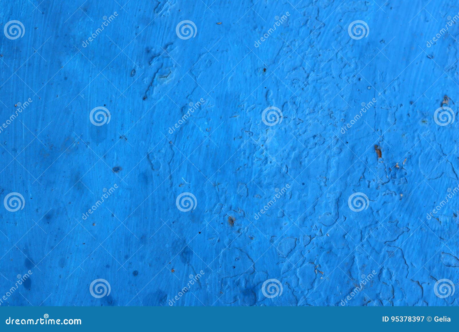 Blue Uneven Painting on the Wall Stock Image Image of design, dirty