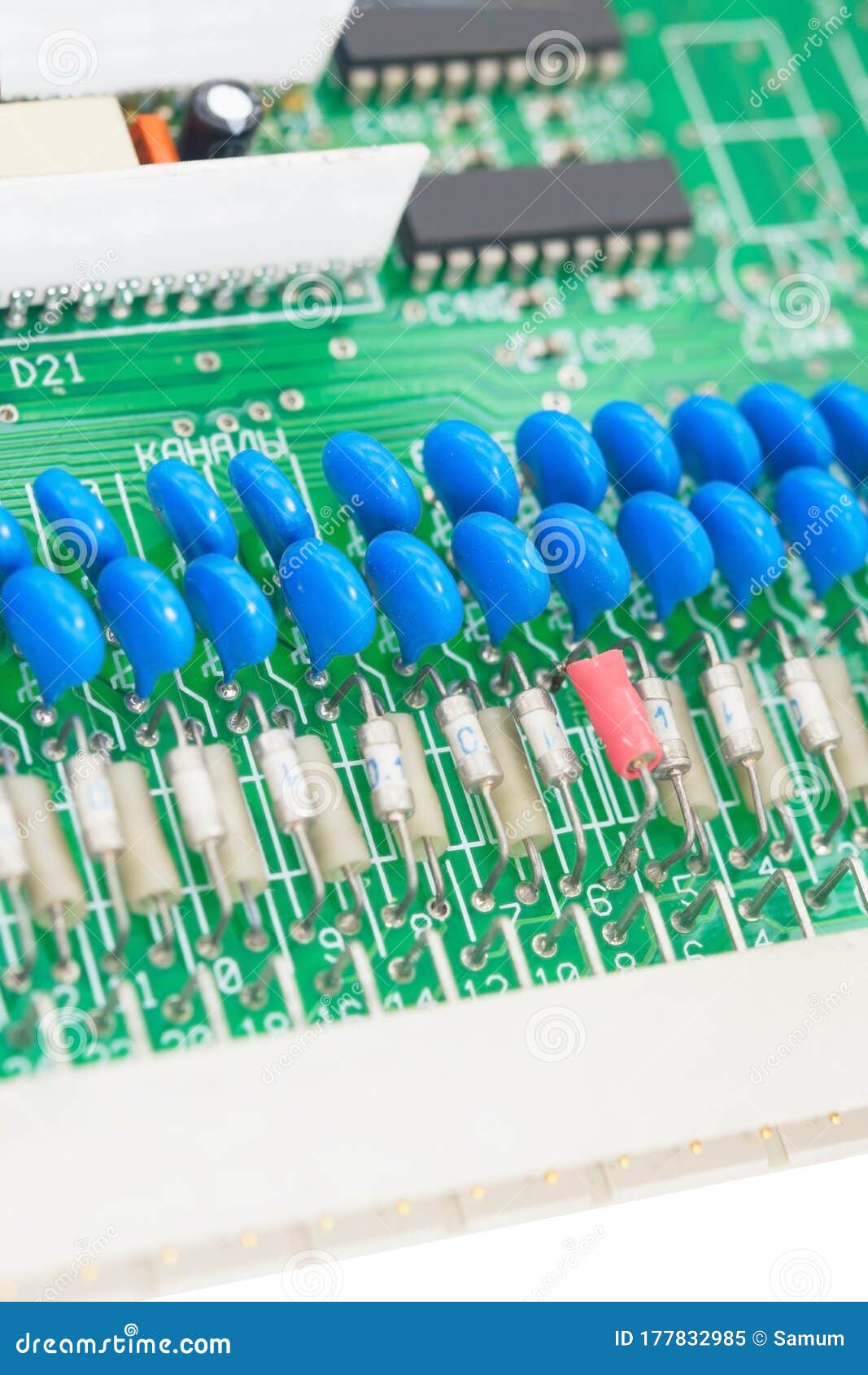 Electronic Components for Surge Protector Stock Image Image of diode