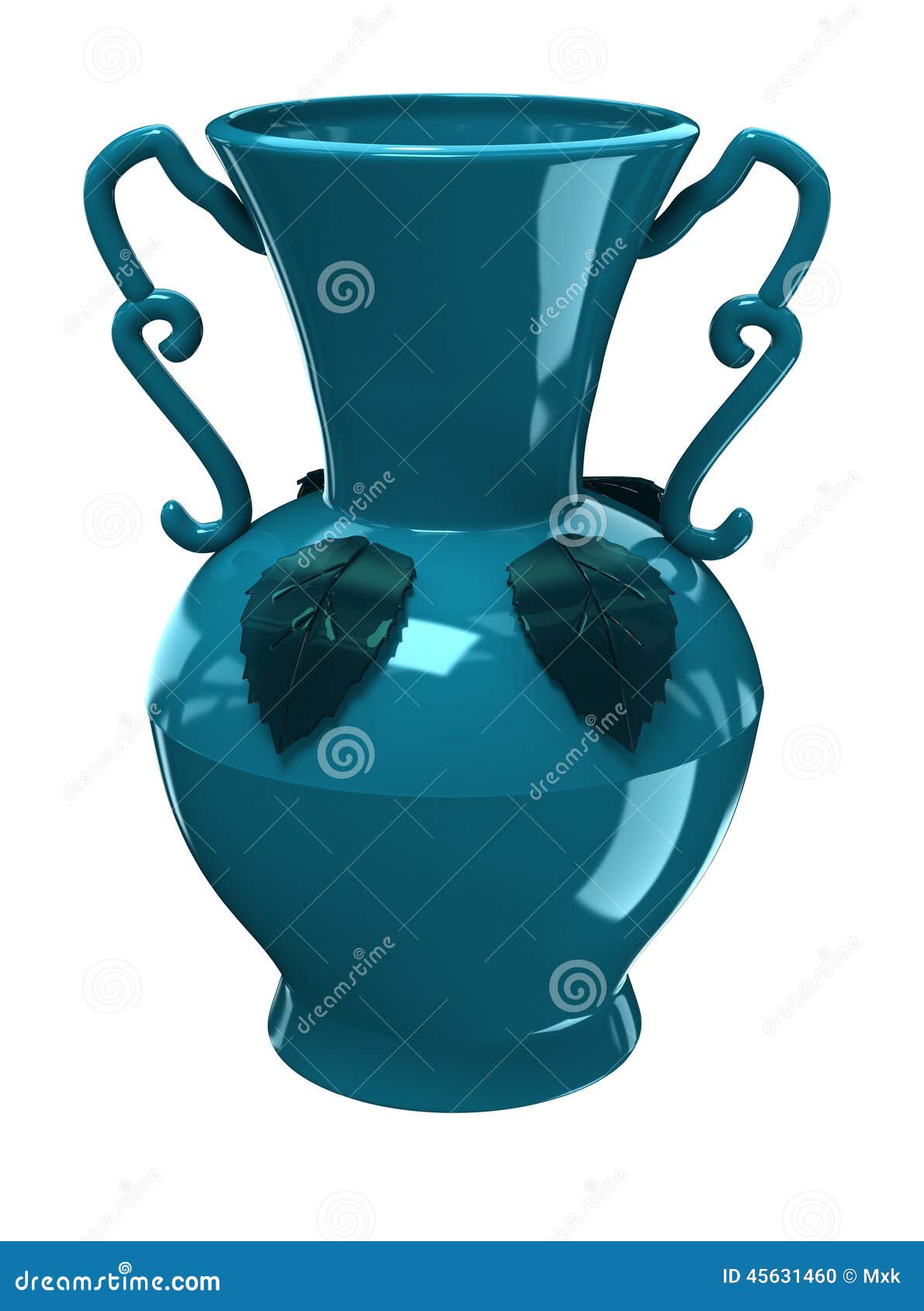 Blue vase stock illustration. Illustration of vase, water 45631460