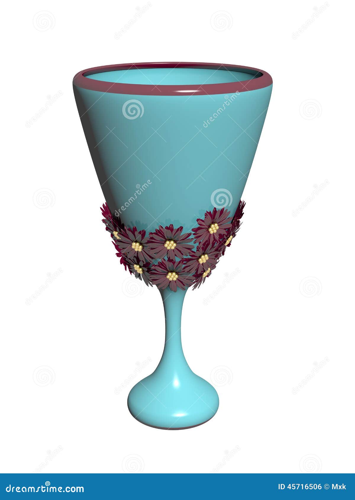 Blue vase stock illustration. Illustration of style, metallic 45716506