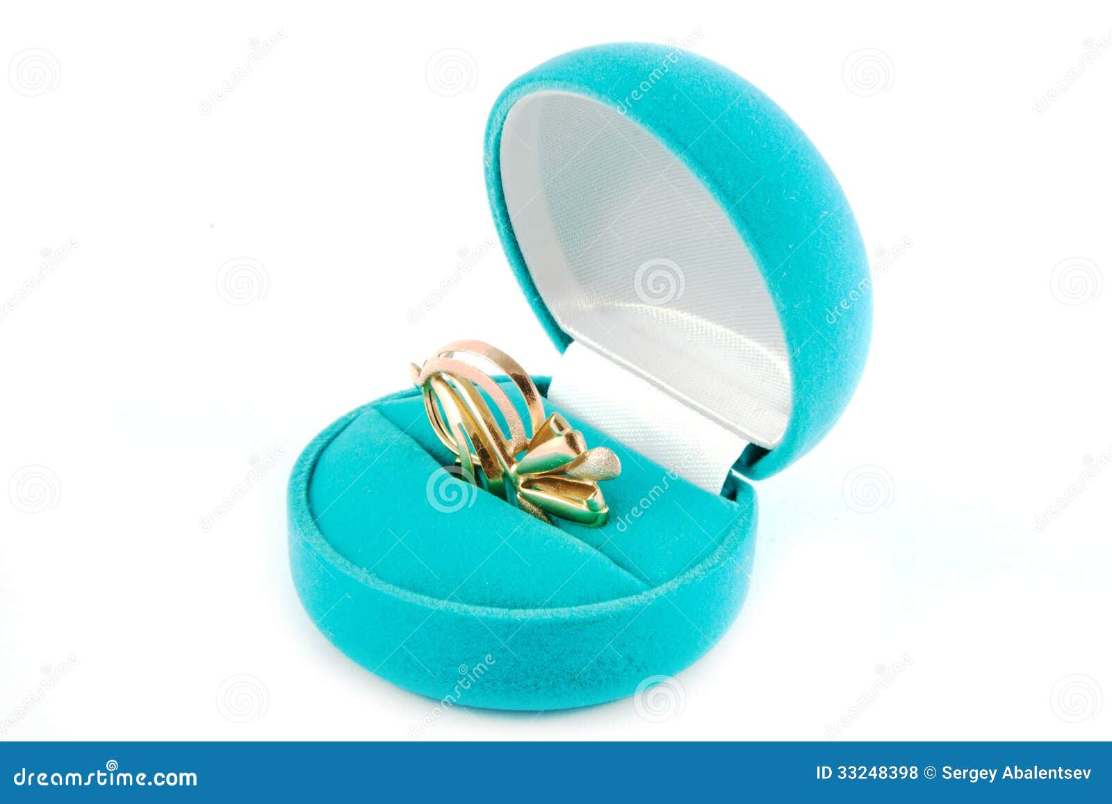 Blue velvet box. stock photo. Image of anniversary, beautiful 33248398