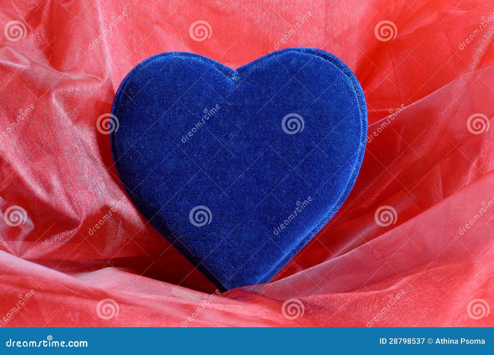 Blue velvet heart stock image. Image of shaped, anniversary 28798537
