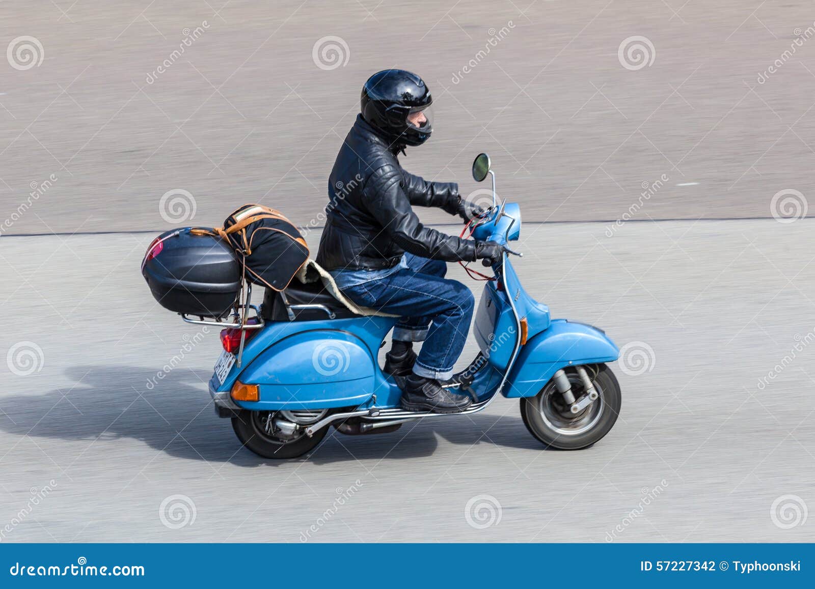 Blue Vespa Scooter on Editorial Photography Image of vespa, travel: 57227342