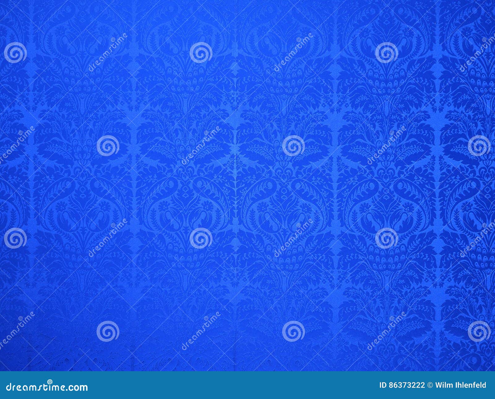 Blue Vintage Style Wallpaper Stock Photo Image of decoration, indoor