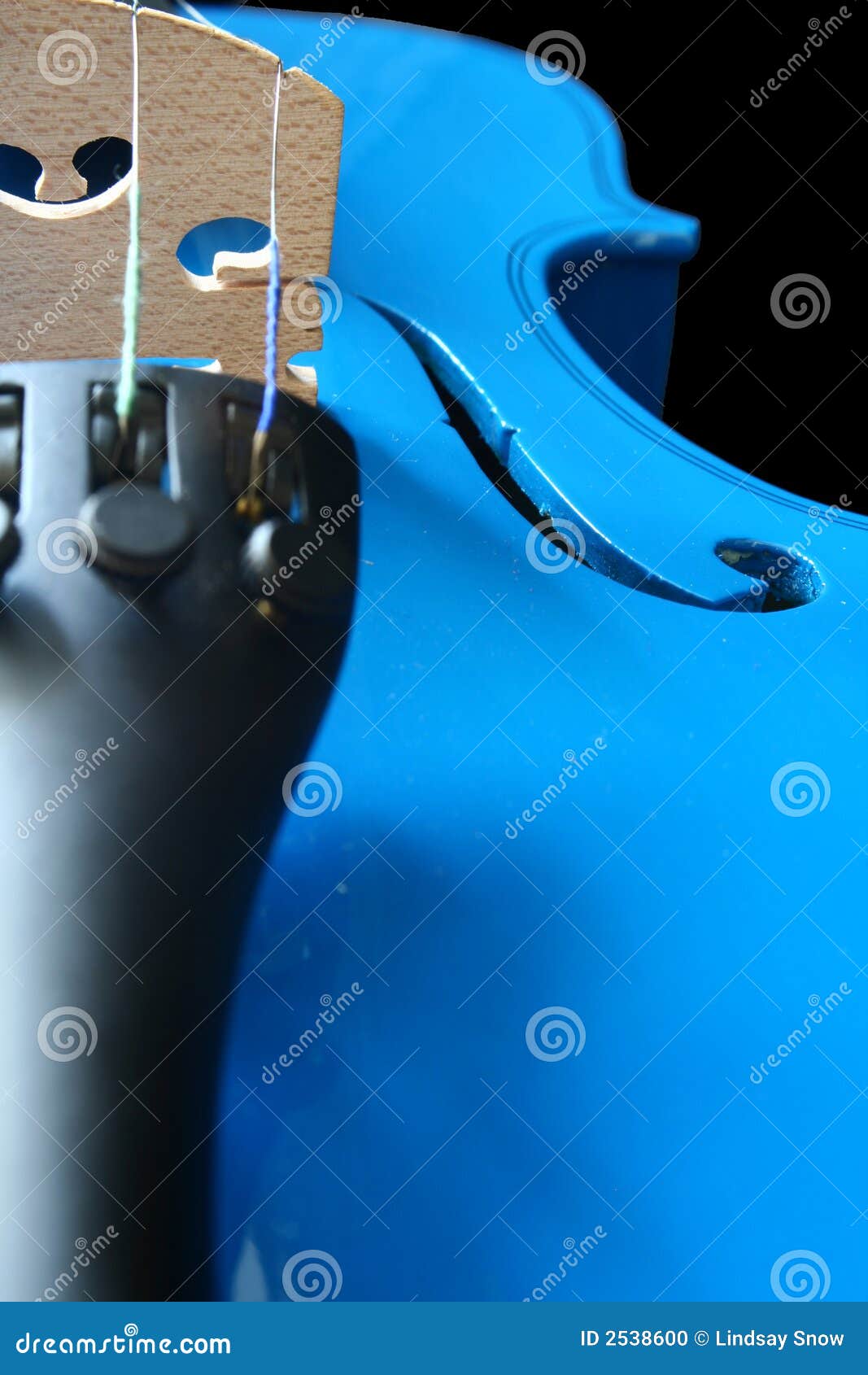 Blue Violin stock photo. Image of string, melody, classical 2538600