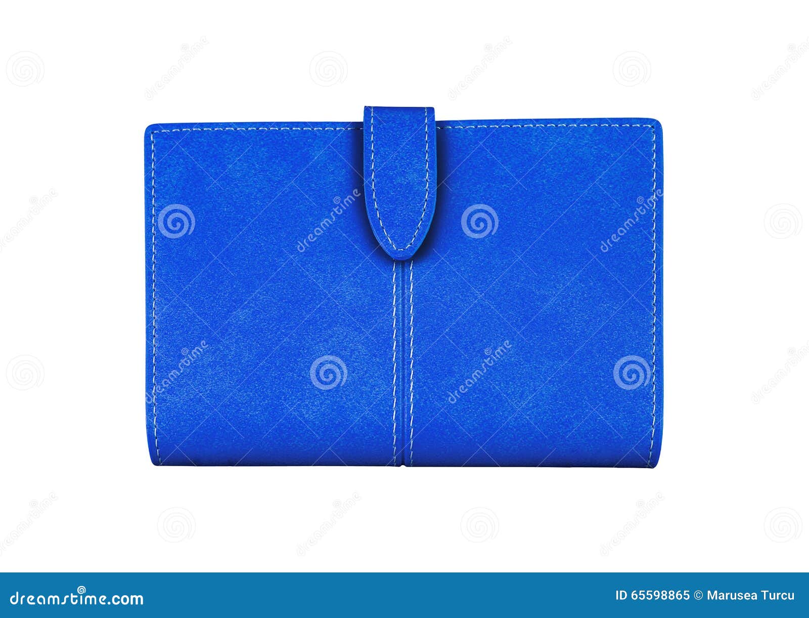 Blue Wallet. on a White Background Stock Image Image of green, fabric