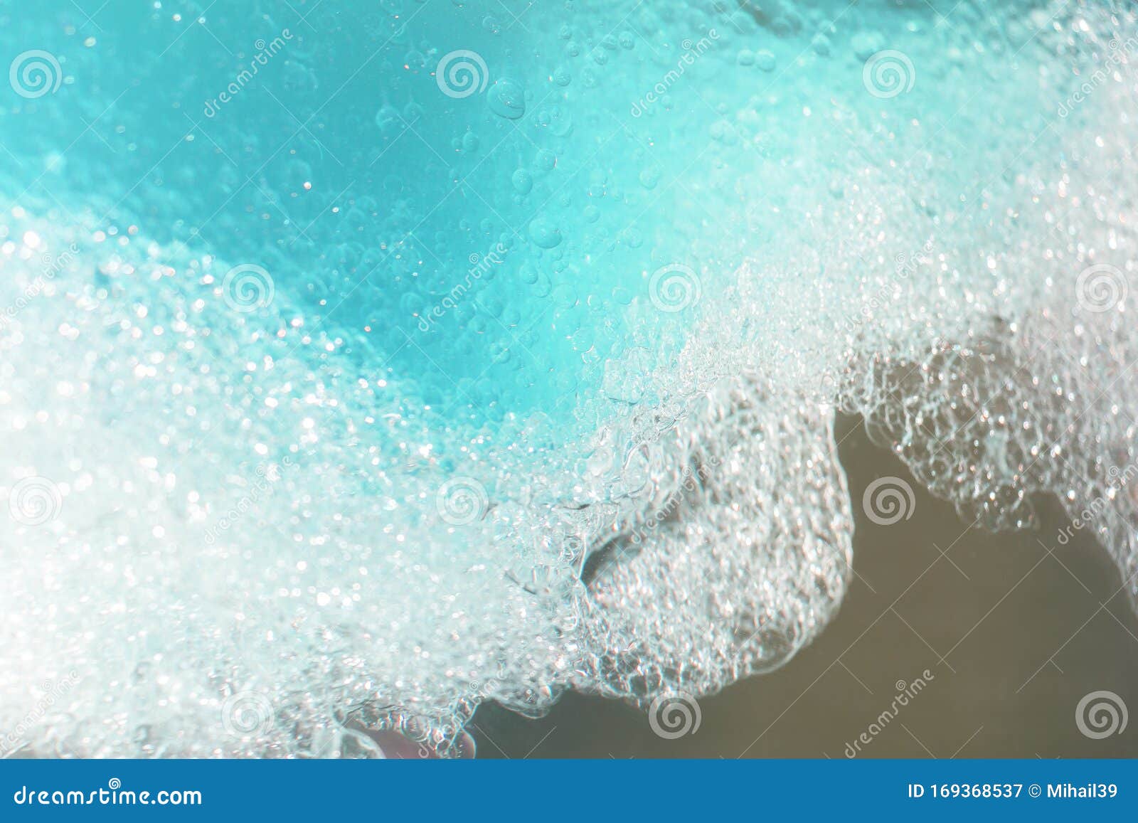 Blue Water with Bubbles and Blue Drops Background Stock Image - Image ...