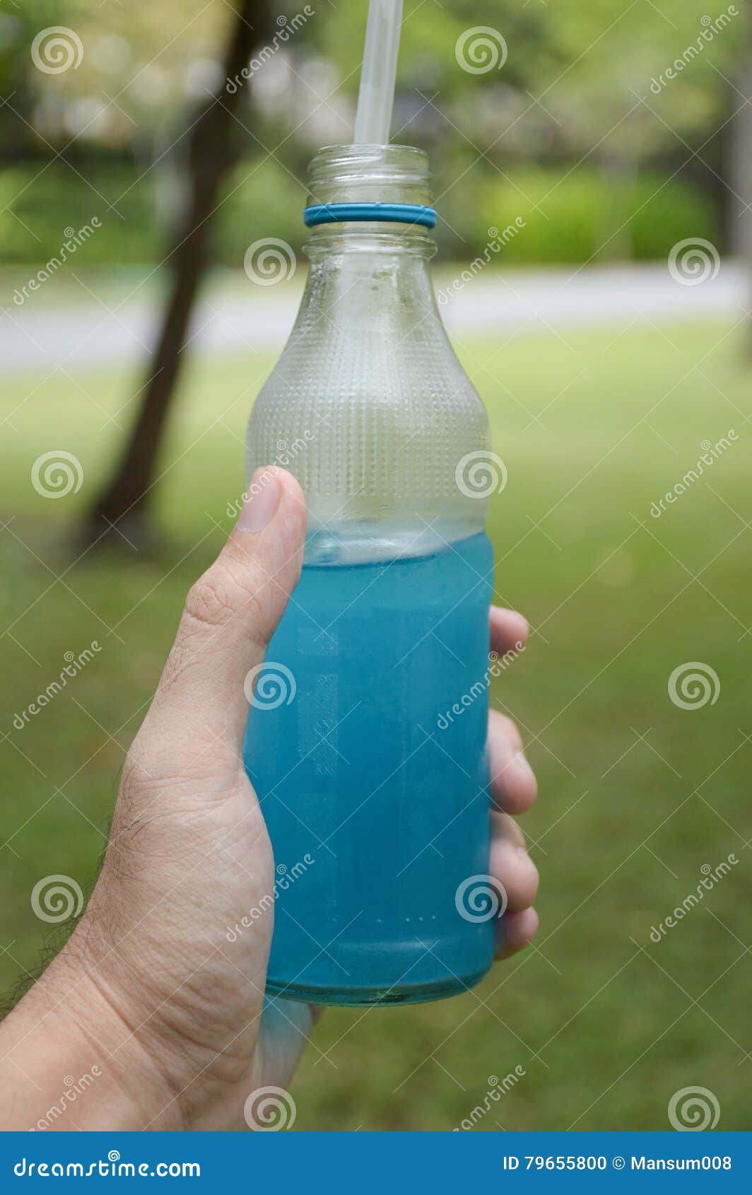 Blue water drink stock photo. Image of healthy, liquid 79655800