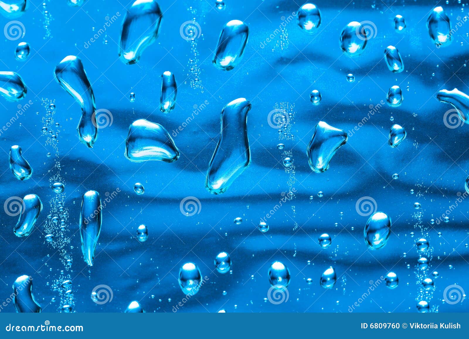 Blue water drop stock photo. Image of blue, drop, liquid 6809760
