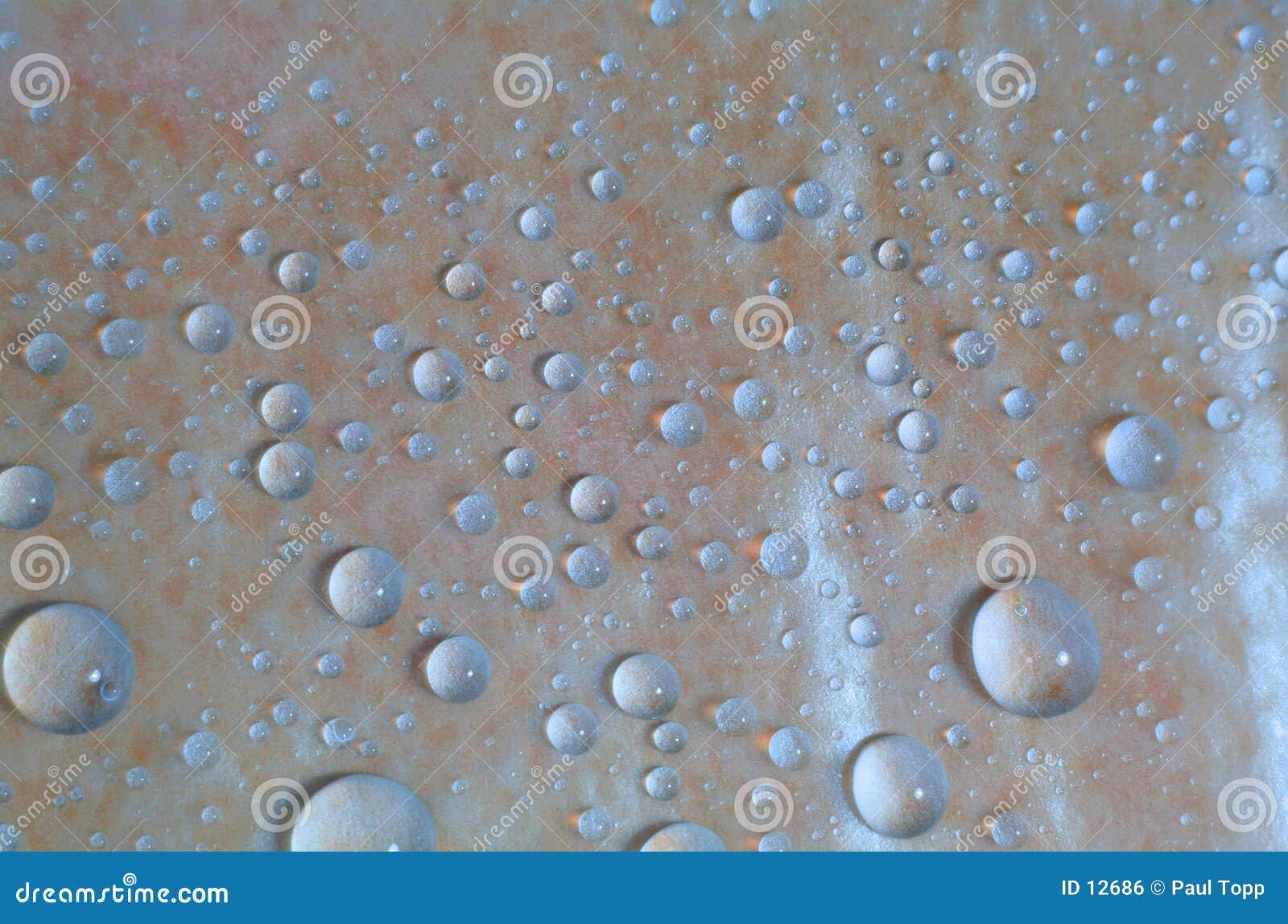blue water droplets background