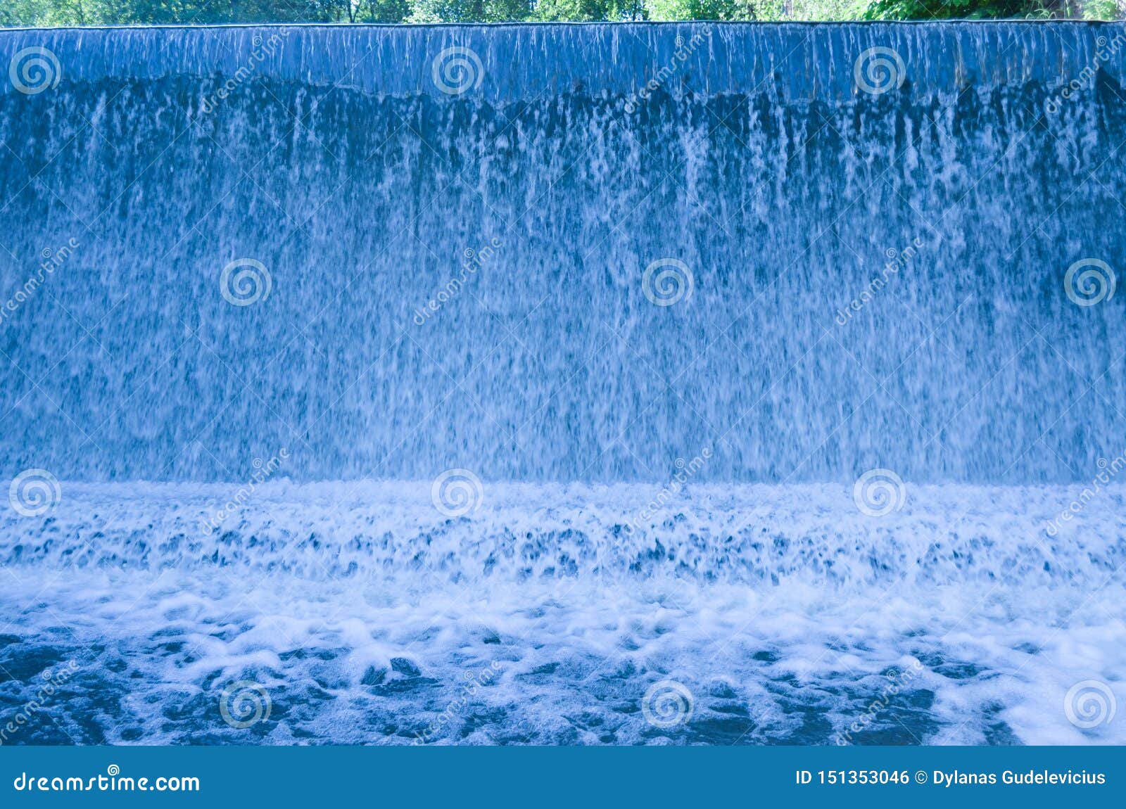 Blue water going down stock photo. Image of water, blue 151353046