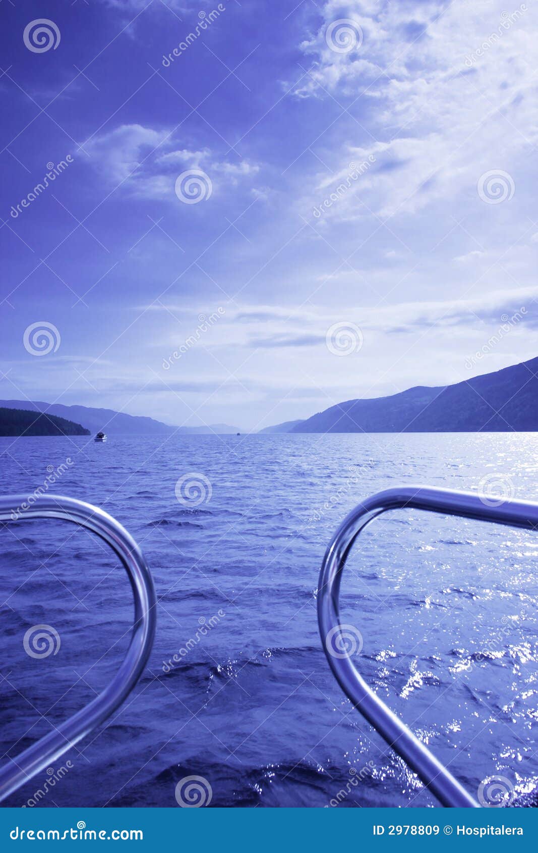 blue waterscape from boat