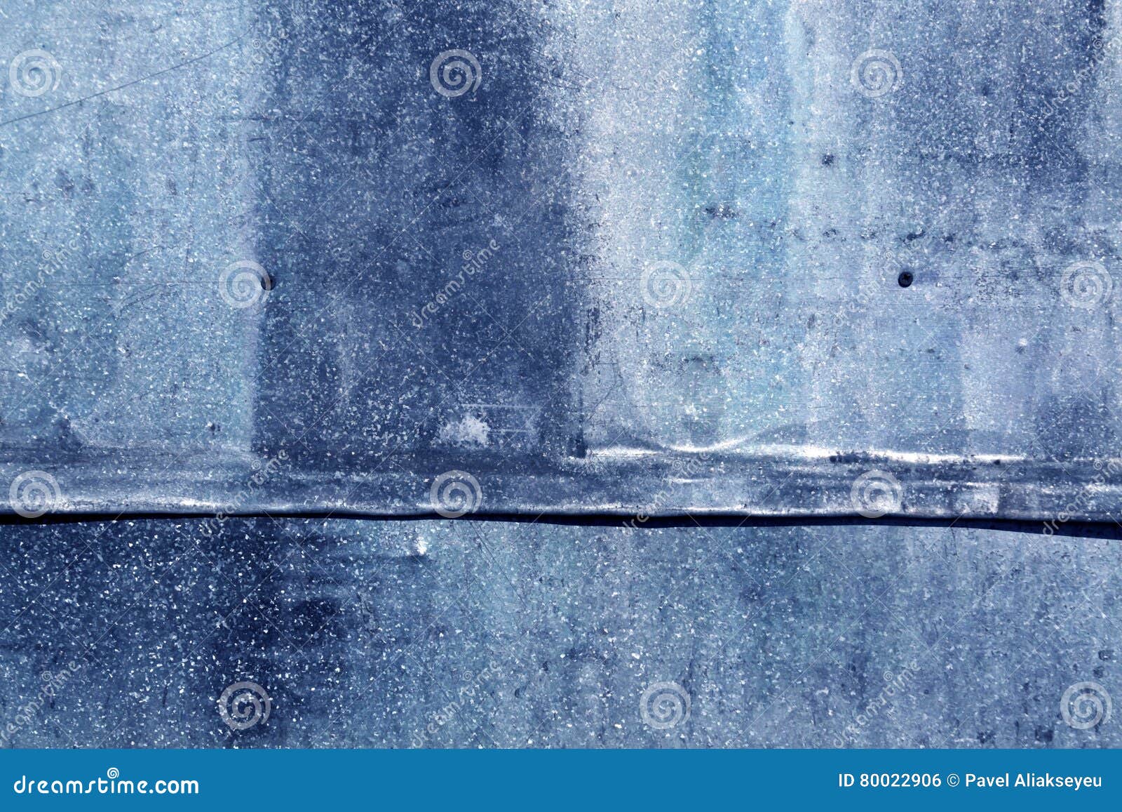 Blue Weathered Metal Sheet Texture. Stock Photo Image of corrugated